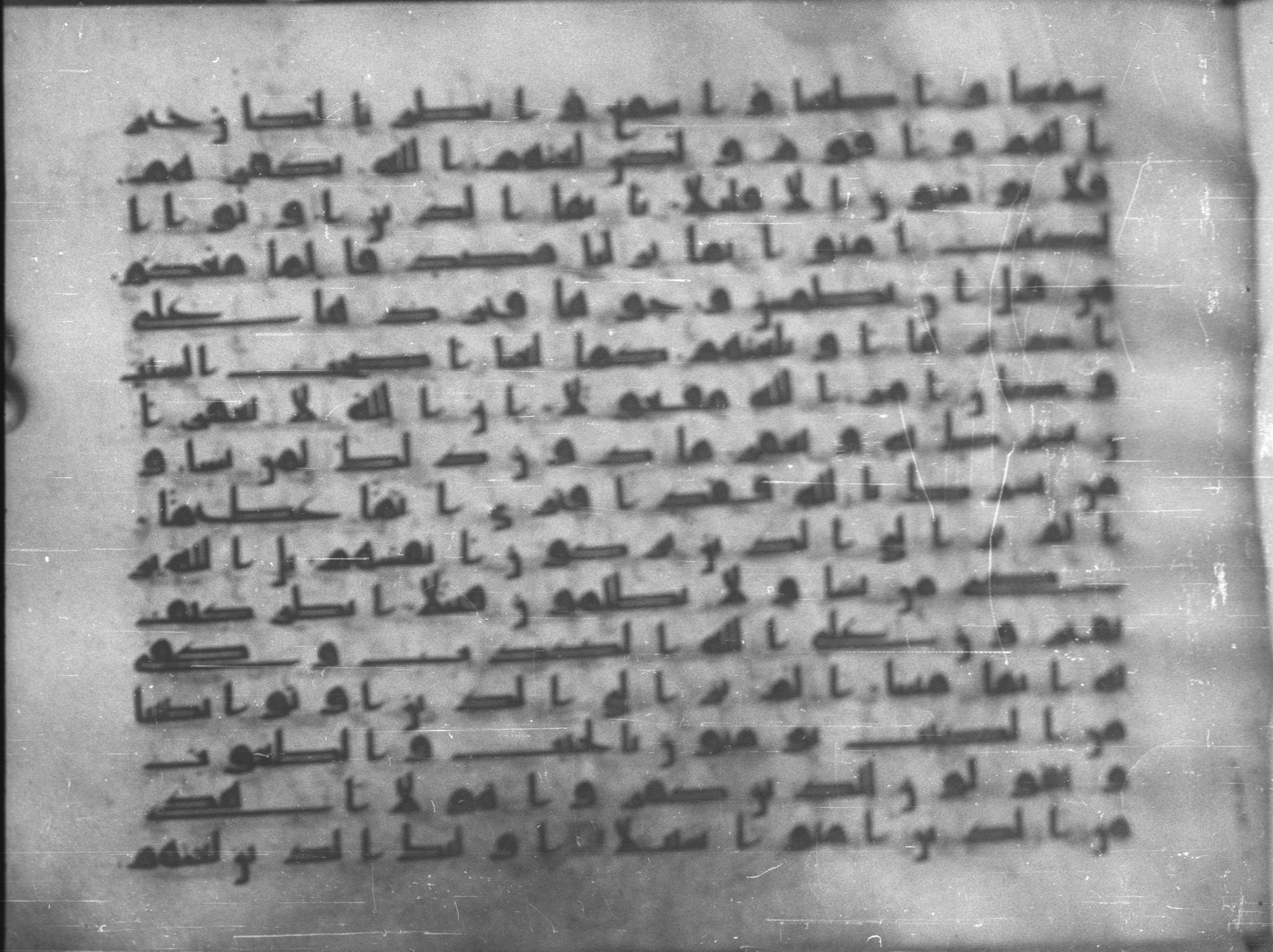 Topkapı Palace Museum, Saray 50395, in Kūfī D IV script, showing Surah 4:49 from Mid 8th to Late 9th Century AD found in Unknown, currently housed at Topkapı Palace Museum (Topkapı Sarayı Müzesi), Istanbul, Turkey