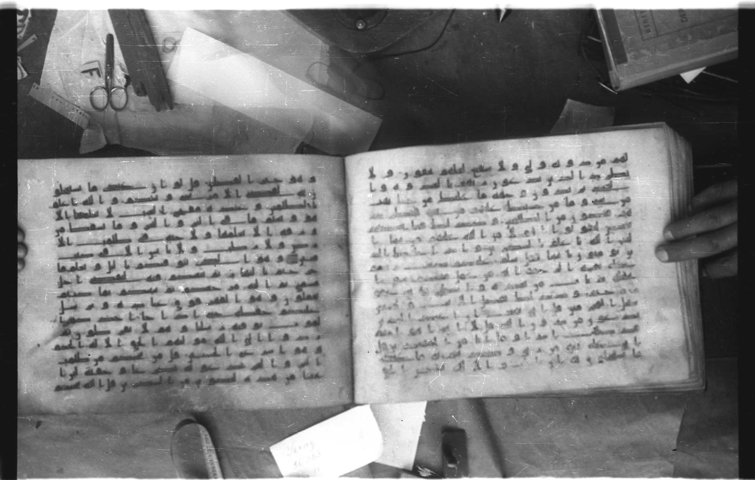 Topkapı Palace Museum, Saray 50395 (Scan 2), in Kūfī D IV script, showing Surah 6:53 from Mid 8th to Late 9th Century AD found in Unknown, currently housed at Topkapı Palace Museum (Topkapı Sarayı Müzesi), Istanbul, Turkey