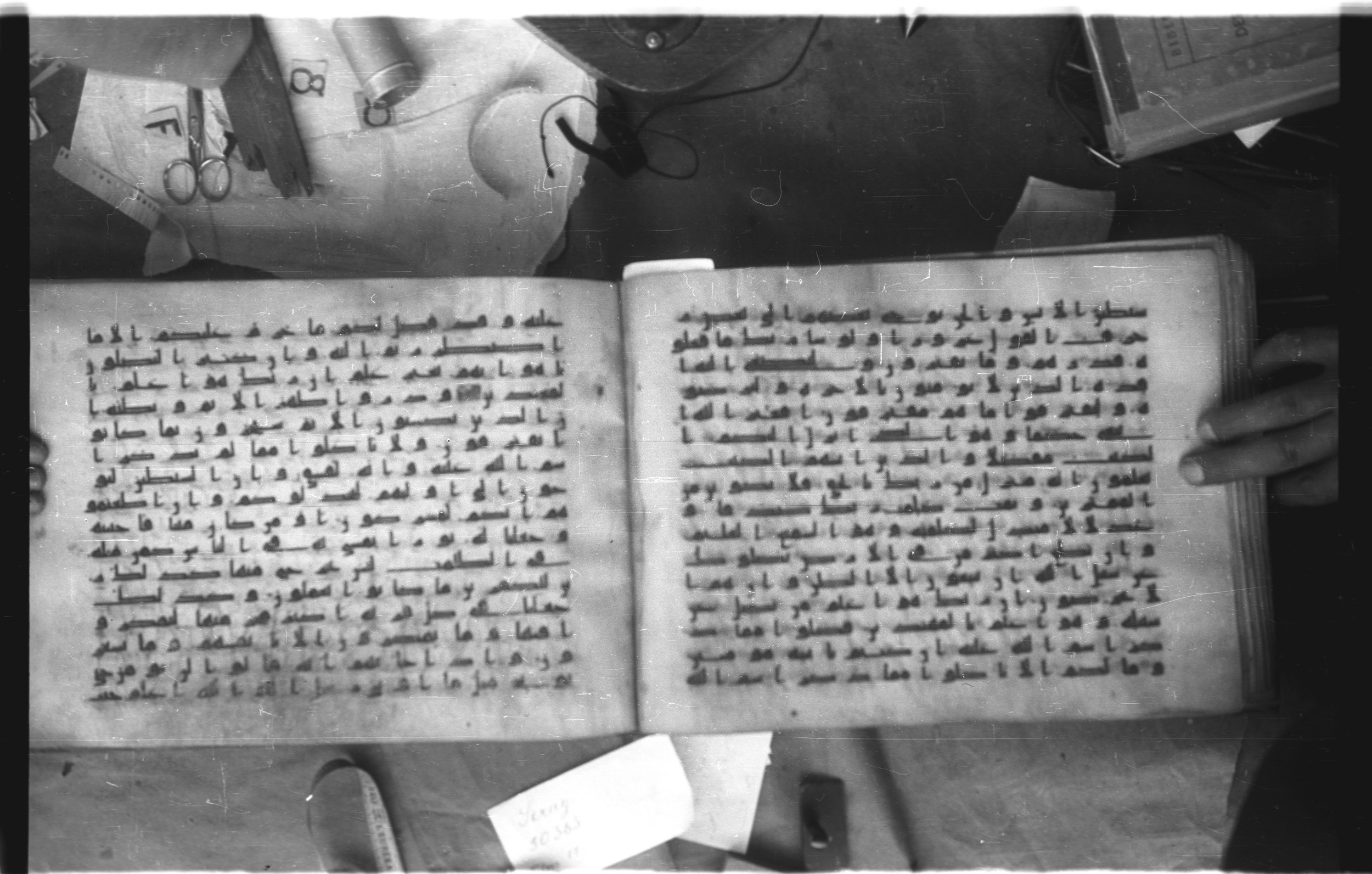 Topkapı Palace Museum, Saray 50395 (Scan 2), in Kūfī D IV script, showing Surah 6:116 from Mid 8th to Late 9th Century AD found in Unknown, currently housed at Topkapı Palace Museum (Topkapı Sarayı Müzesi), Istanbul, Turkey