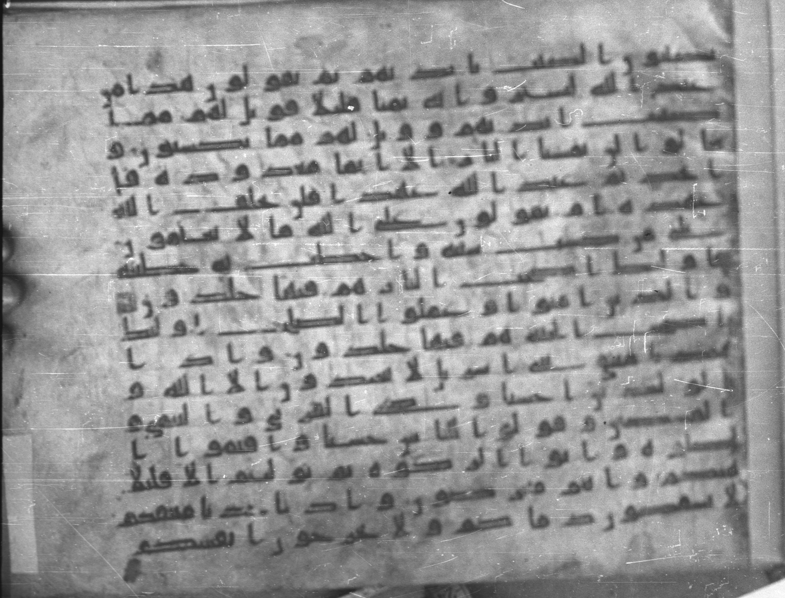 Topkapı Palace Museum, Saray 50395, in Kūfī D IV script, showing Surah 2:83 from Mid 8th to Late 9th Century AD found in Unknown, currently housed at Topkapı Palace Museum (Topkapı Sarayı Müzesi), Istanbul, Turkey