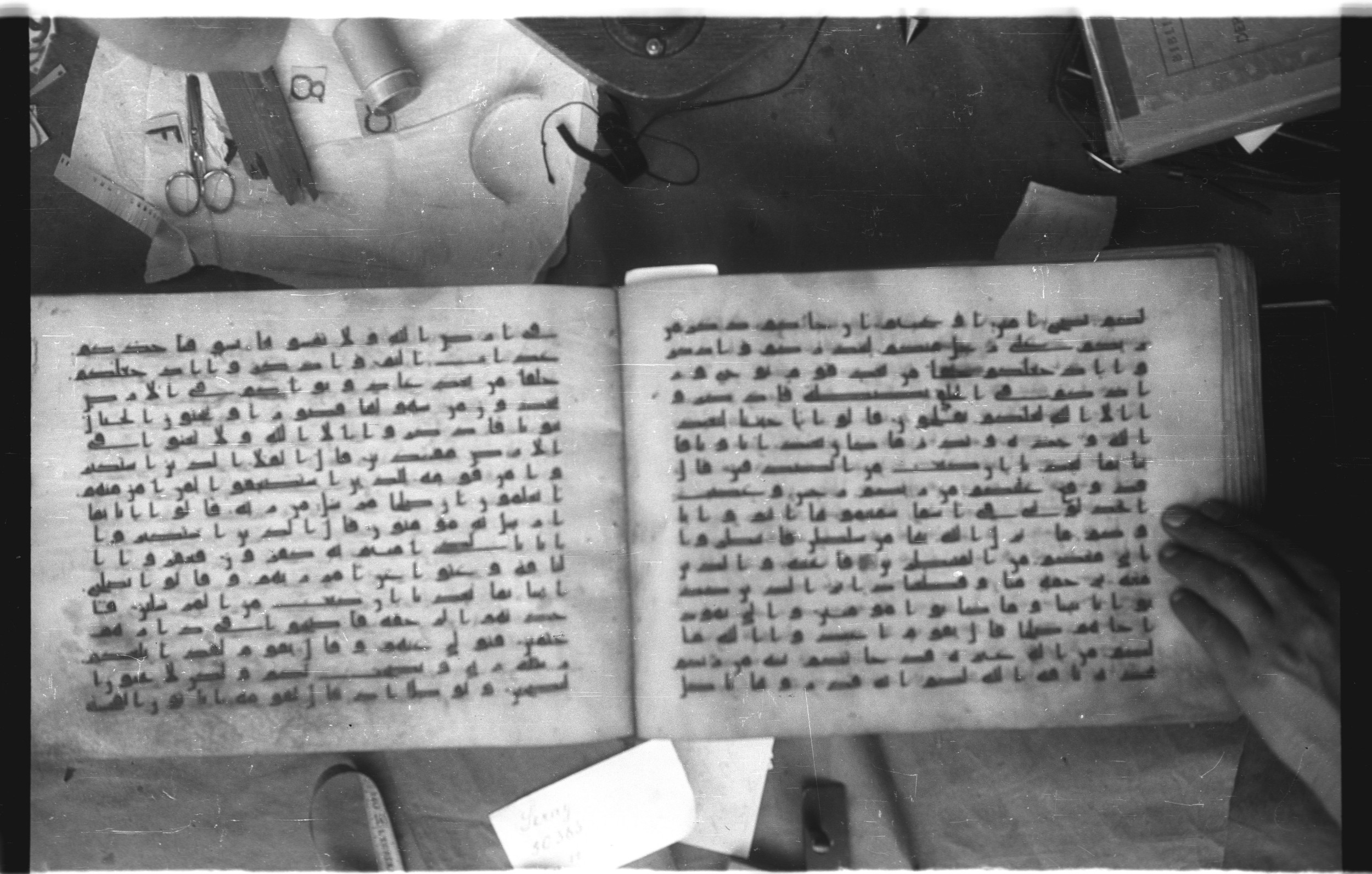 Topkapı Palace Museum, Saray 50395 (Scan 2), in Kūfī D IV script, showing Surah 7:73 from Mid 8th to Late 9th Century AD found in Unknown, currently housed at Topkapı Palace Museum (Topkapı Sarayı Müzesi), Istanbul, Turkey