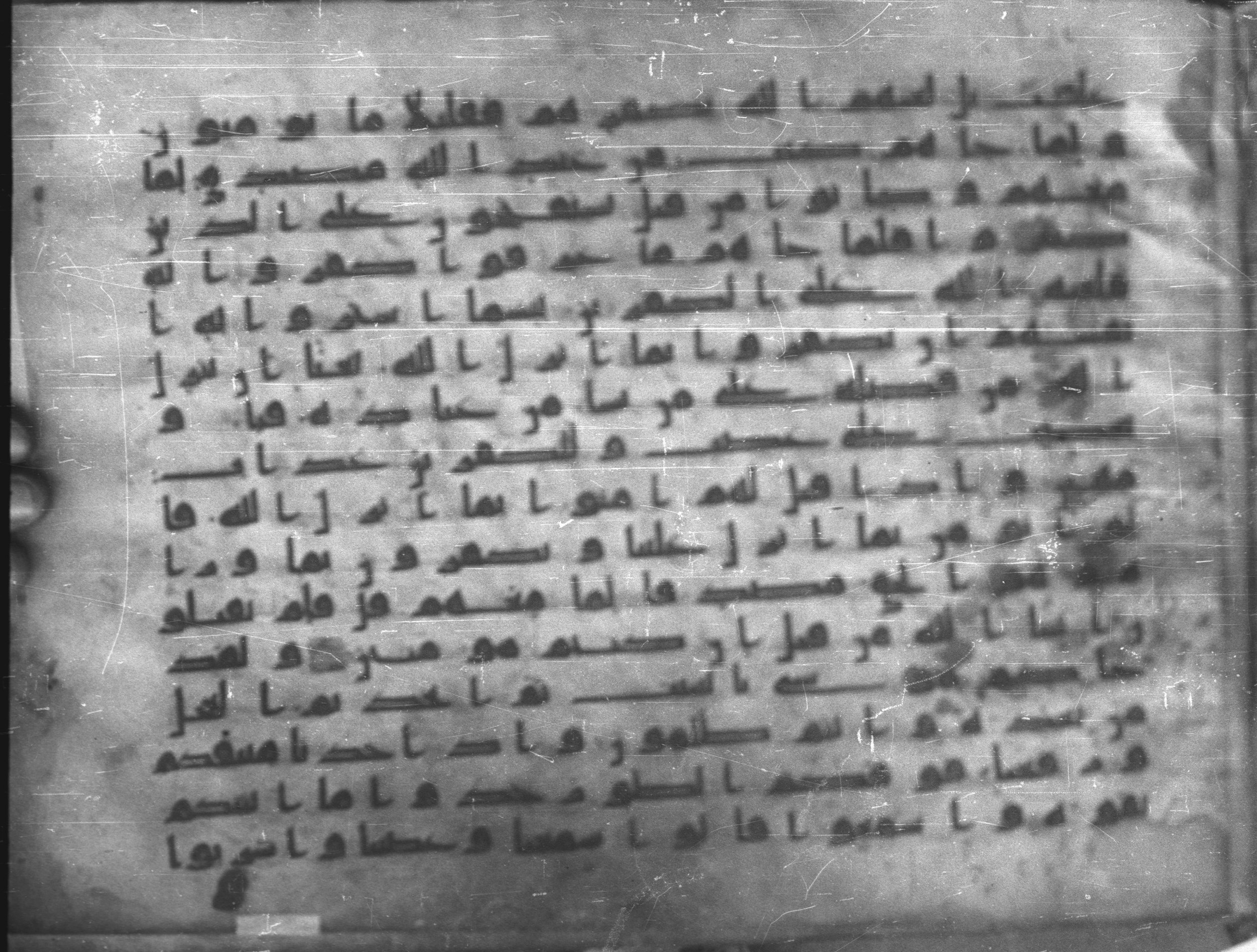 Topkapı Palace Museum, Saray 50395, in Kūfī D IV script, showing Surah 2:89 from Mid 8th to Late 9th Century AD found in Unknown, currently housed at Topkapı Palace Museum (Topkapı Sarayı Müzesi), Istanbul, Turkey