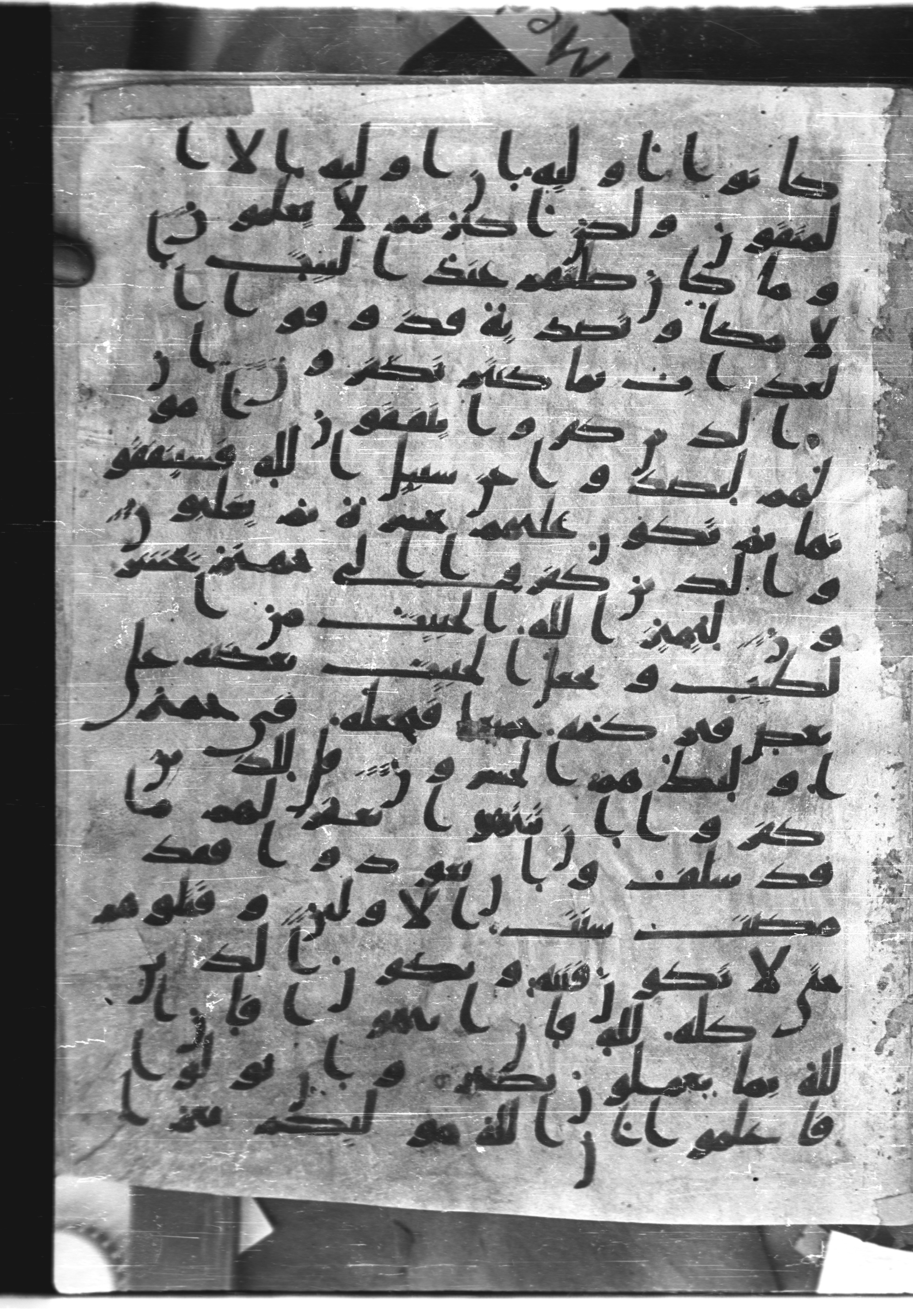 Saray Medina 1a (Karatay 3), in Kūfī script, showing Surah 8:39 from 8th Century AD found in Medina, currently housed at Topkapı Palace Museum, Istanbul