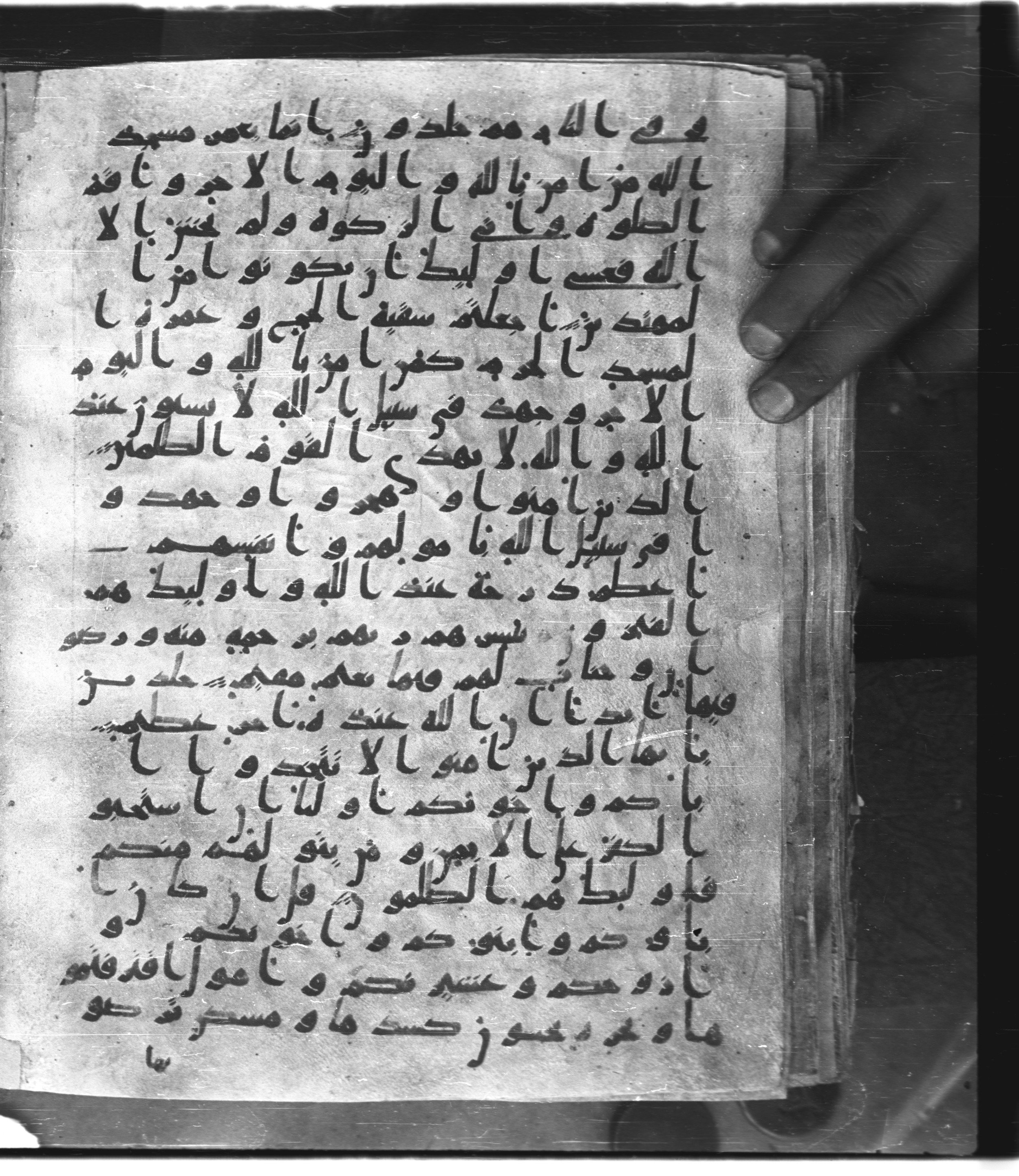 Saray Medina 1a (Karatay 3), in Kūfī script, showing Surah 9:21 from 8th Century AD found in Medina, currently housed at Topkapı Palace Museum, Istanbul