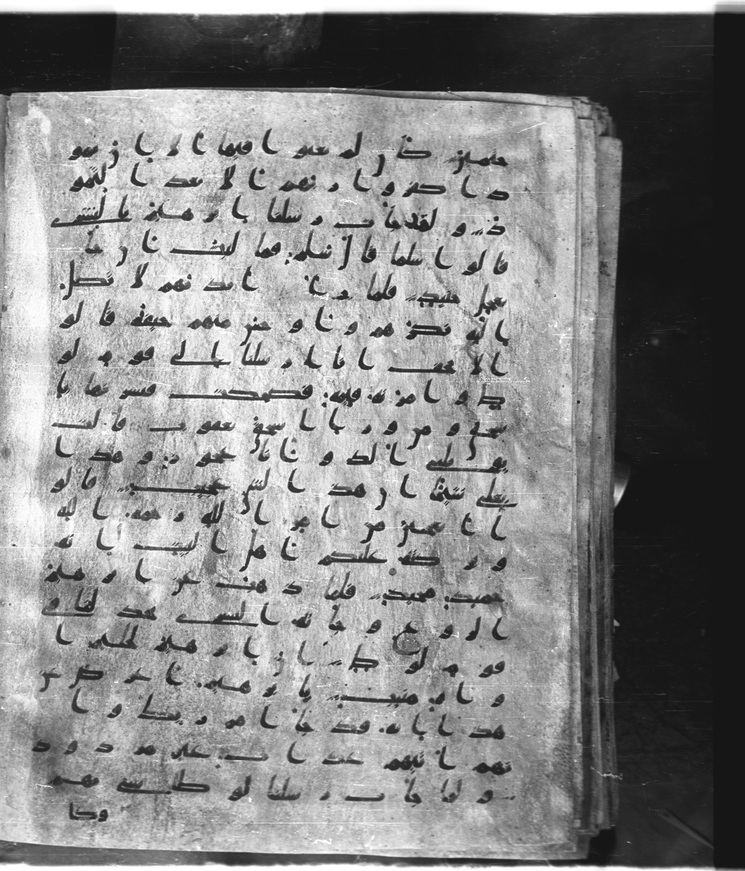Saray Medina 1a (Karatay 3), in Kūfī script, showing Surah 11:76 from 8th Century AD found in Medina, currently housed at Topkapı Palace Museum, Istanbul