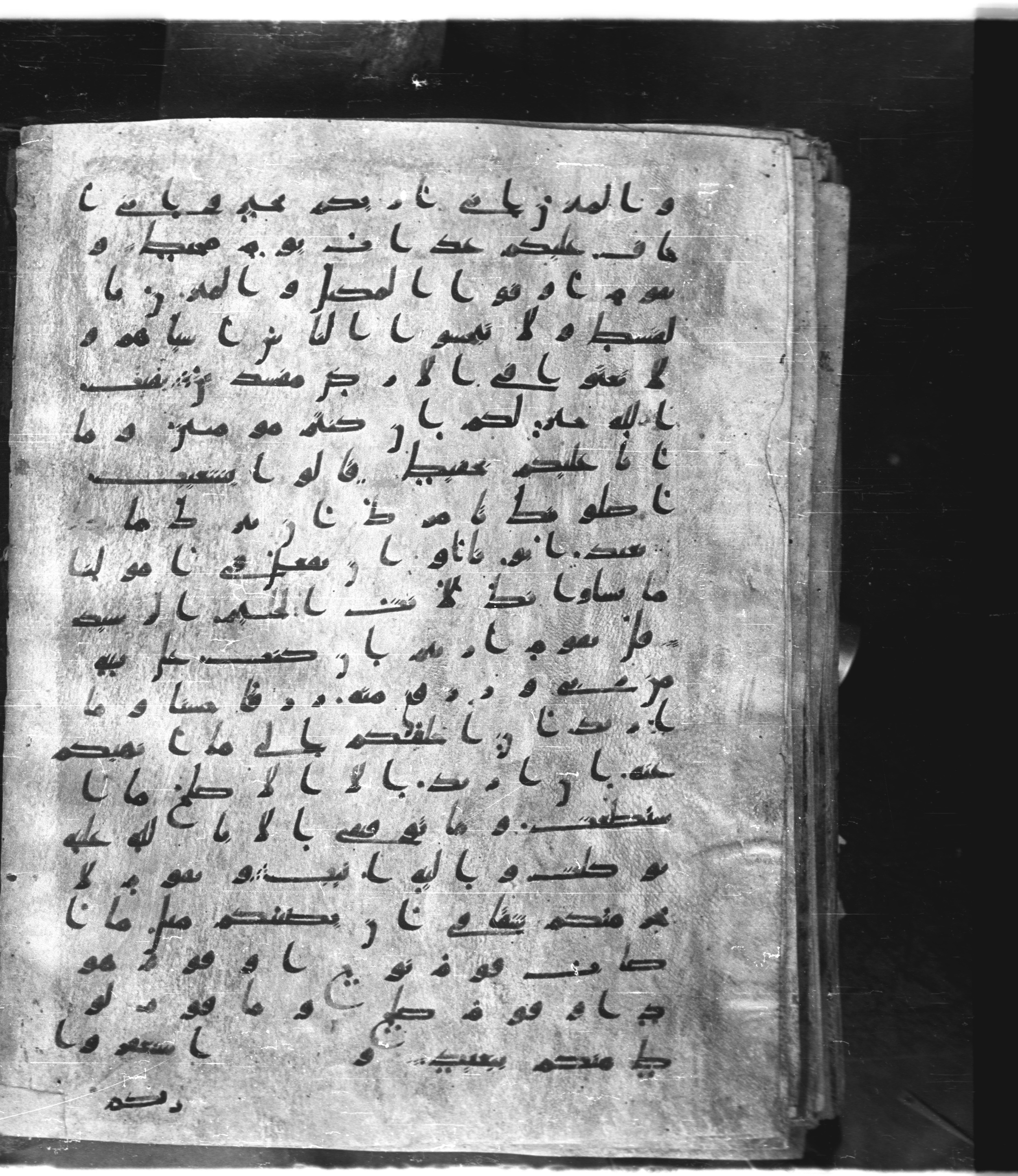 Saray Medina 1a (Karatay 3), in Kūfī script, showing Surah 11:89 from 8th Century AD found in Medina, currently housed at Topkapı Palace Museum, Istanbul