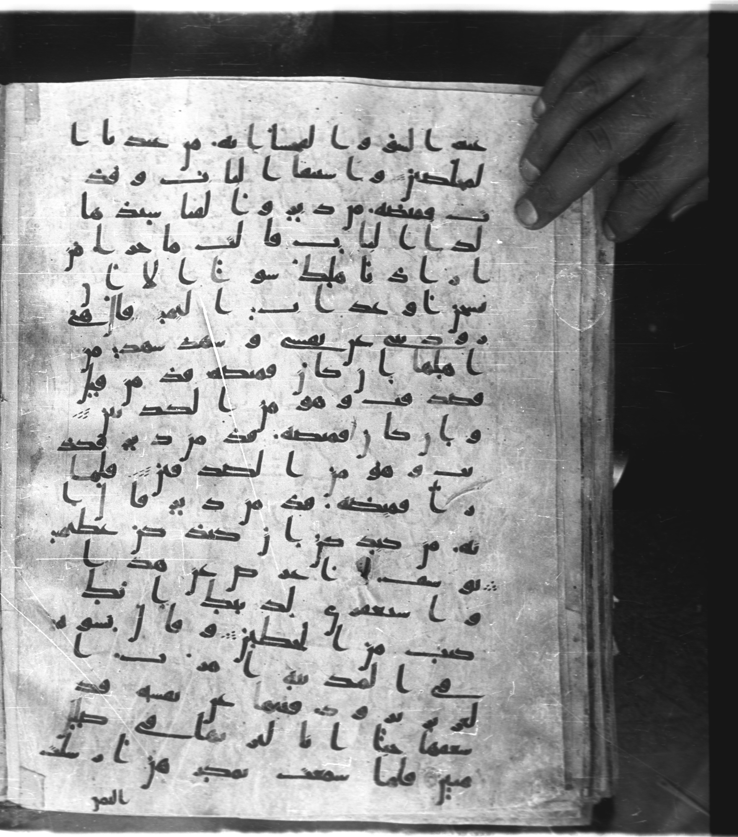 Saray Medina 1a (Karatay 3), in Kūfī script, showing Surah 12:29 from 8th Century AD found in Medina, currently housed at Topkapı Palace Museum, Istanbul