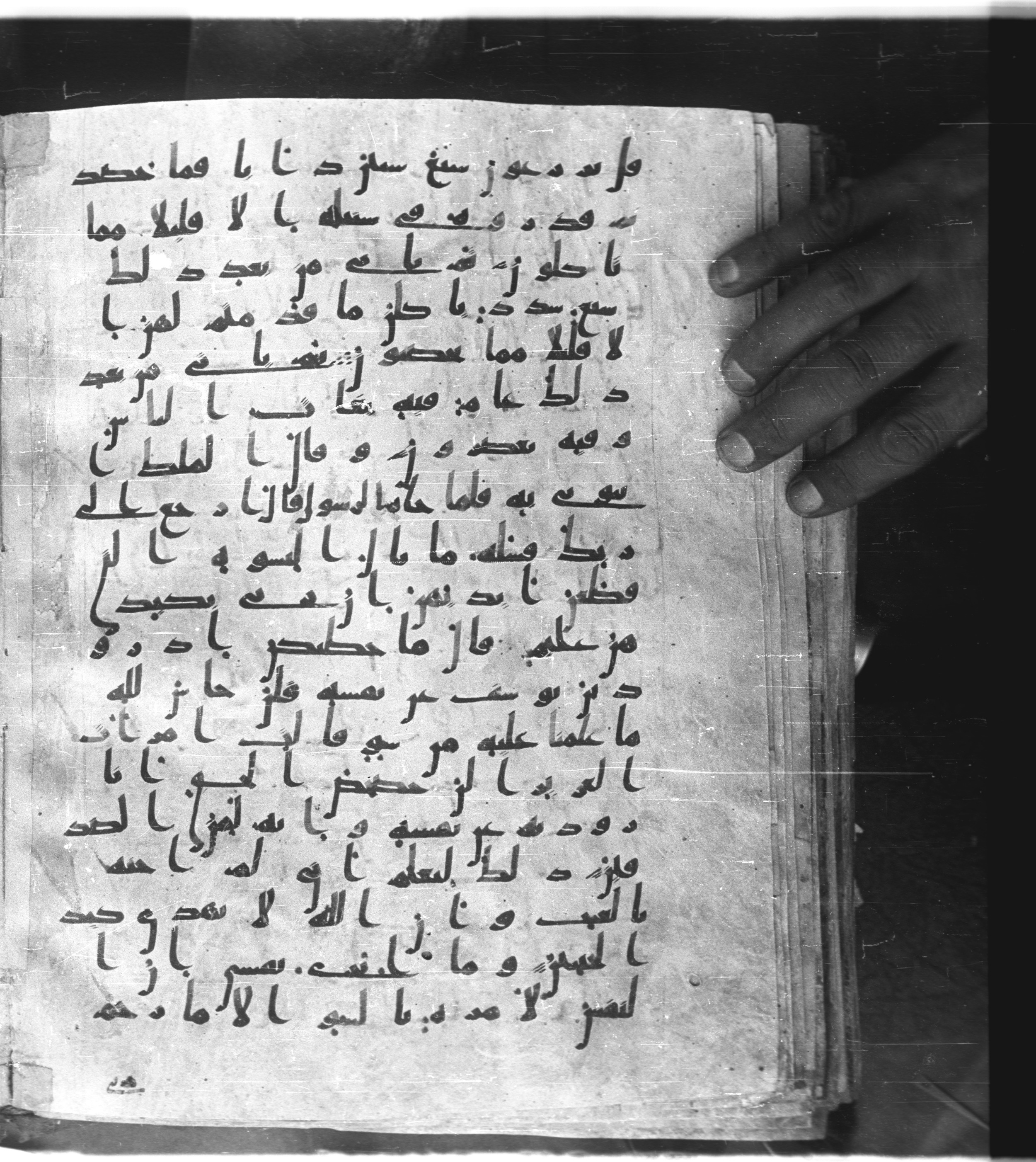 Saray Medina 1a (Karatay 3), in Kūfī script, showing Surah 12:49 from 8th Century AD found in Medina, currently housed at Topkapı Palace Museum, Istanbul