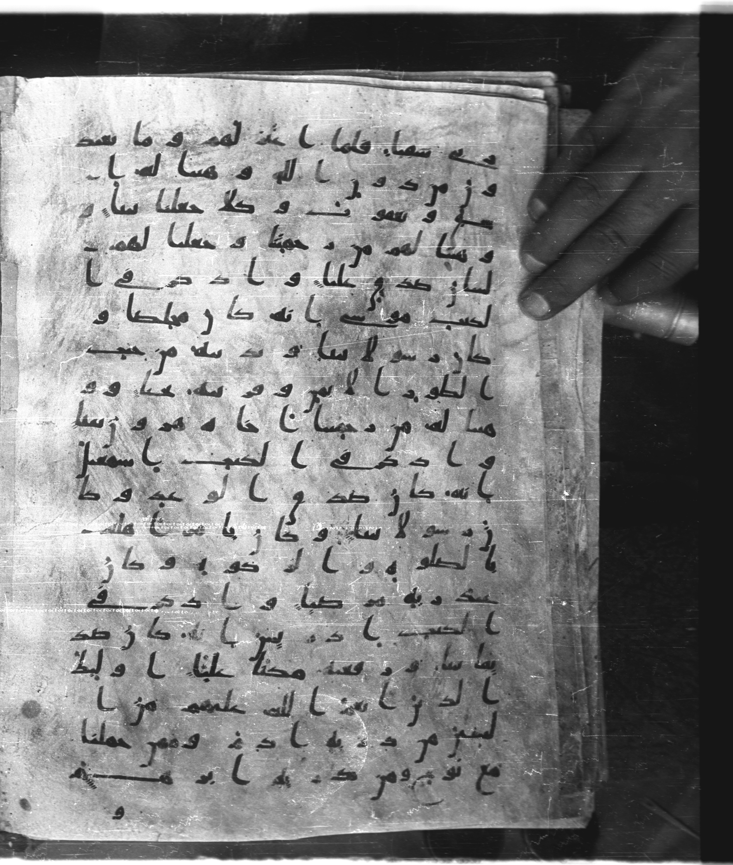 Saray Medina 1a (Karatay 3), in Kūfī script, showing Surah 19:49 from 8th Century AD found in Medina, currently housed at Topkapı Palace Museum, Istanbul