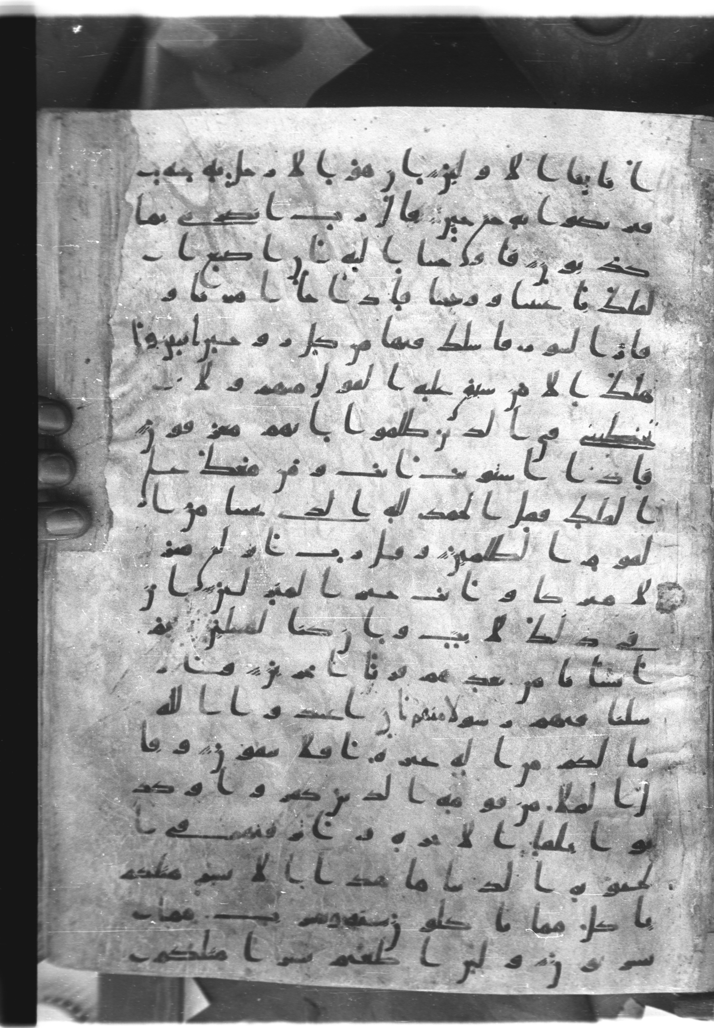 Saray Medina 1a (Karatay 3), in Kūfī script, showing Surah 23:33 from 8th Century AD found in Medina, currently housed at Topkapı Palace Museum, Istanbul
