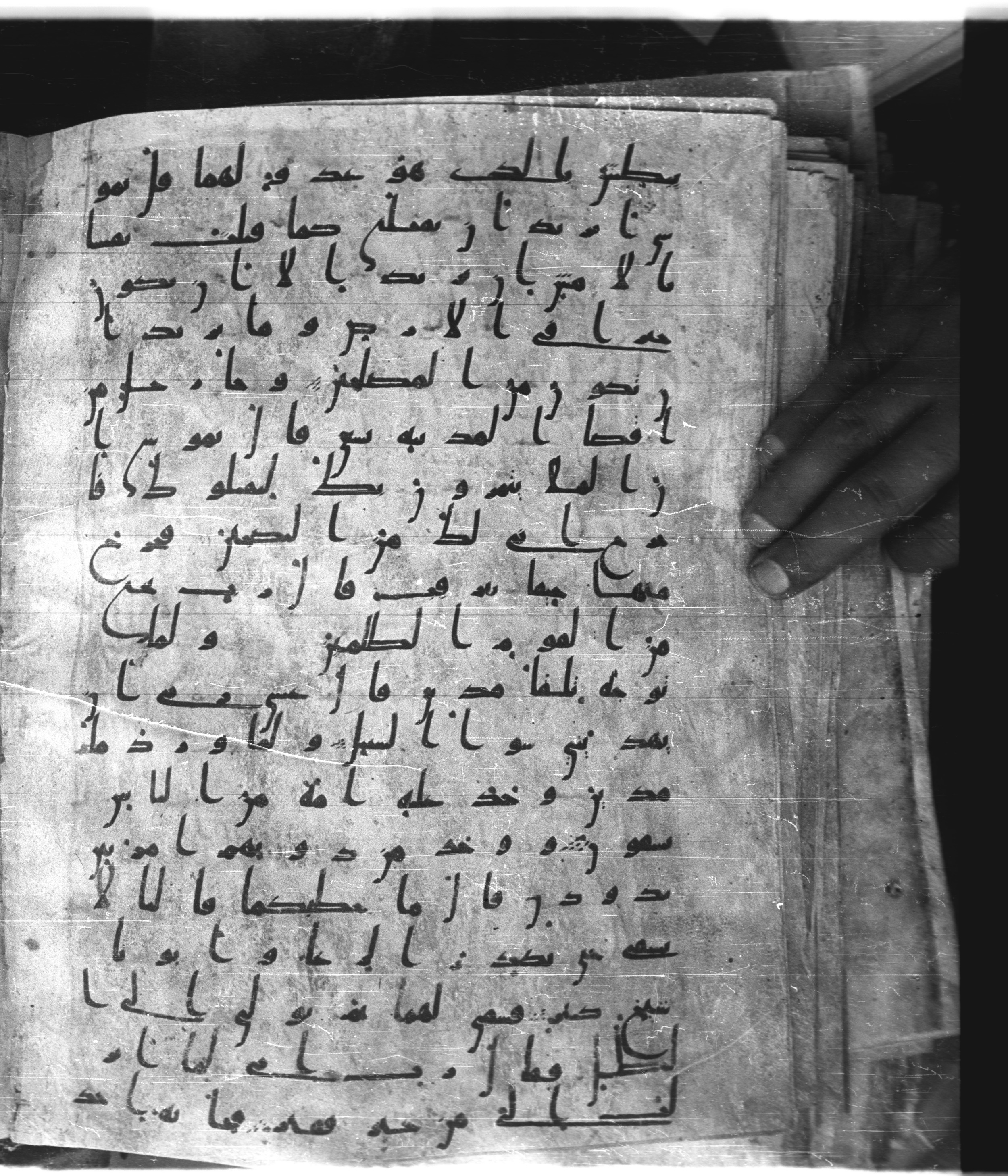 Saray Medina 1a (Karatay 3), in Kūfī script, showing Surah 28:23 from 8th Century AD found in Medina, currently housed at Topkapı Palace Museum, Istanbul