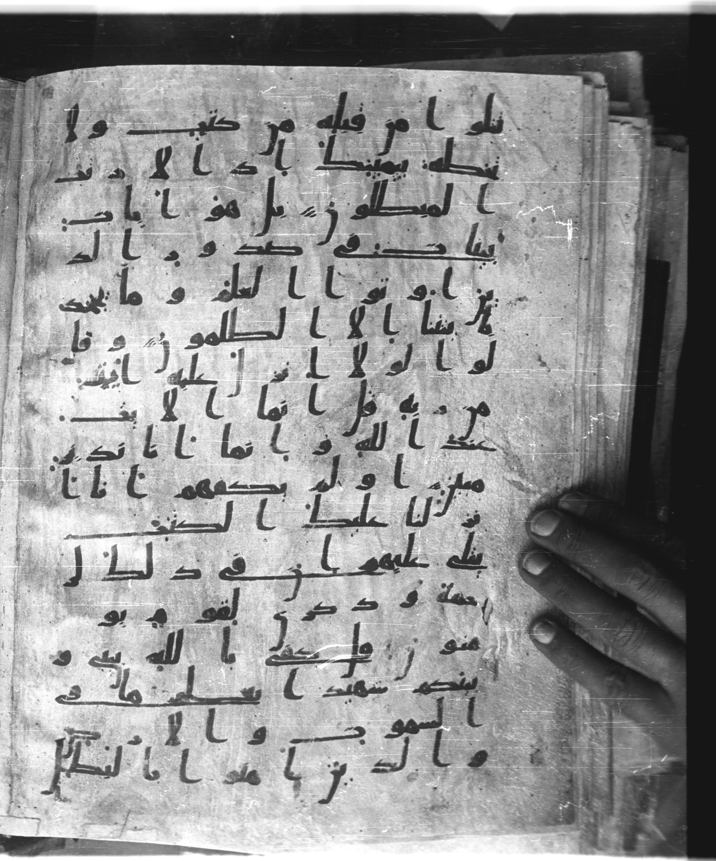 Saray Medina 1a (Karatay 3), in Kūfī script, showing Surah 29:49 from 8th Century AD found in Medina, currently housed at Topkapı Palace Museum, Istanbul