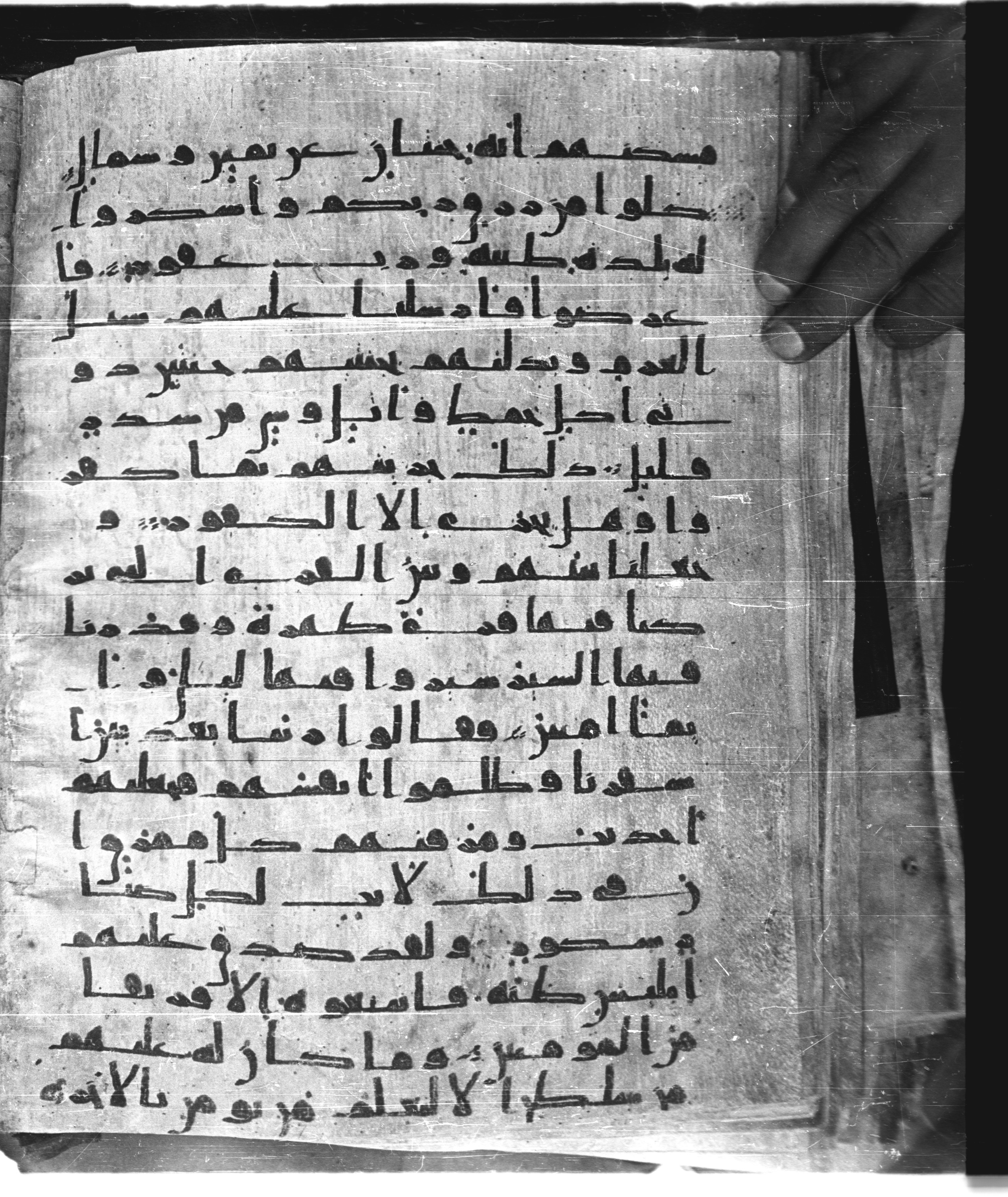 Saray Medina 1a (Karatay 3), in Kūfī script, showing Surah 34:16 from 8th Century AD found in Medina, currently housed at Topkapı Palace Museum, Istanbul