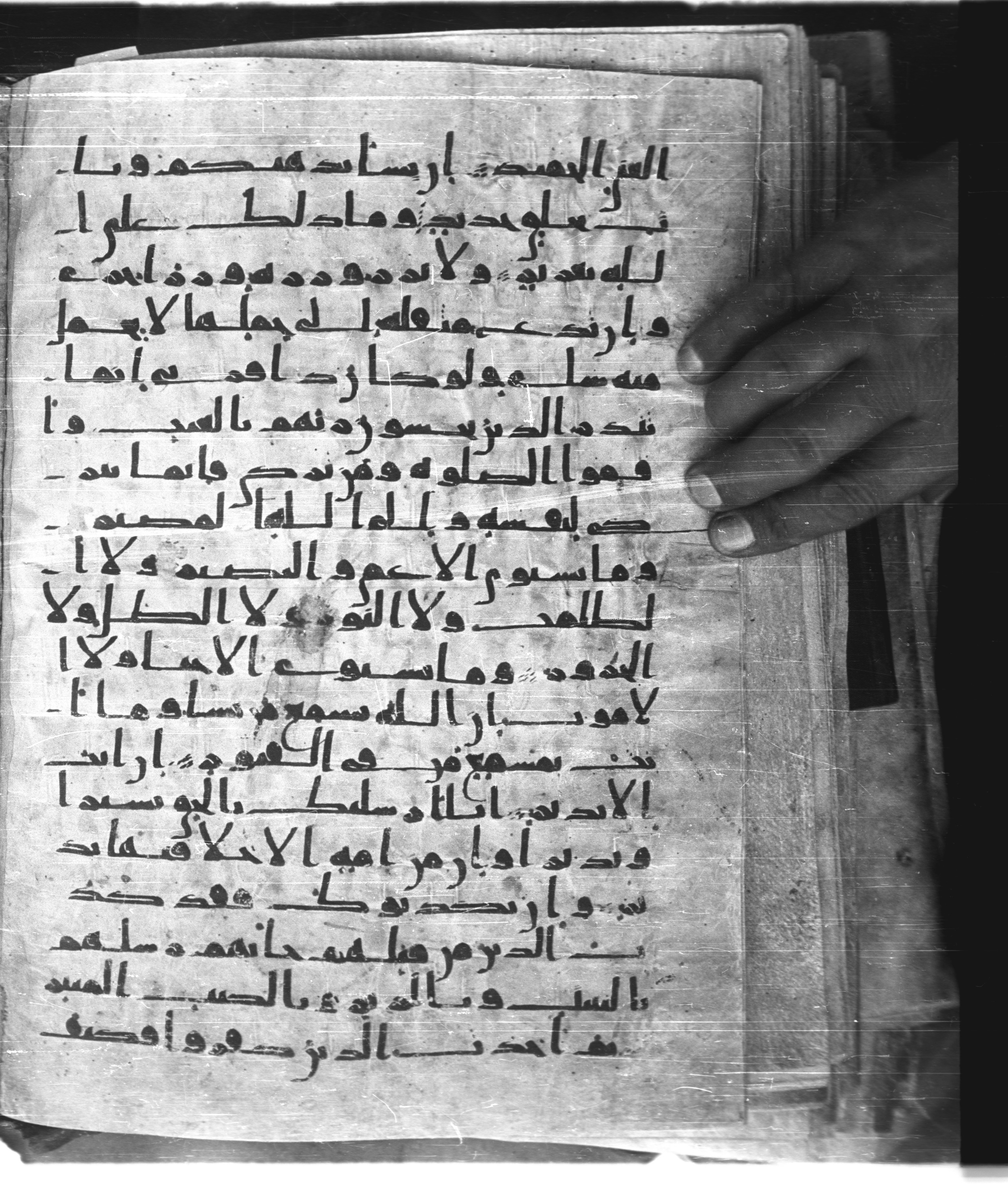 Saray Medina 1a (Karatay 3), in Kūfī script, showing Surah 35:21 from 8th Century AD found in Medina, currently housed at Topkapı Palace Museum, Istanbul