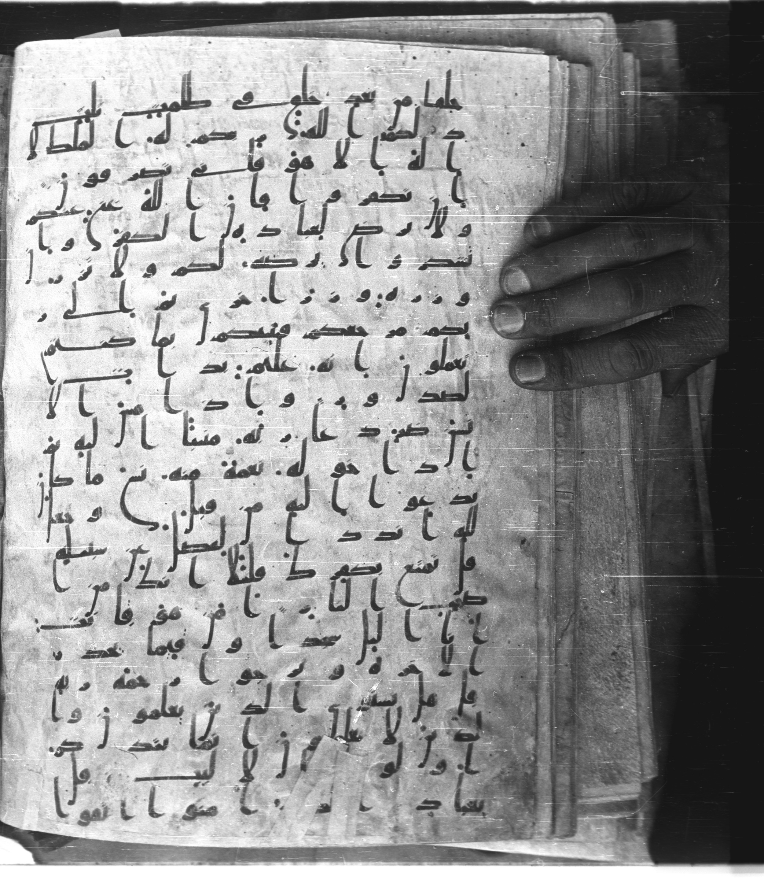 Saray Medina 1a (Karatay 3), in Kūfī script, showing Surah 39:7 from 8th Century AD found in Medina, currently housed at Topkapı Palace Museum, Istanbul