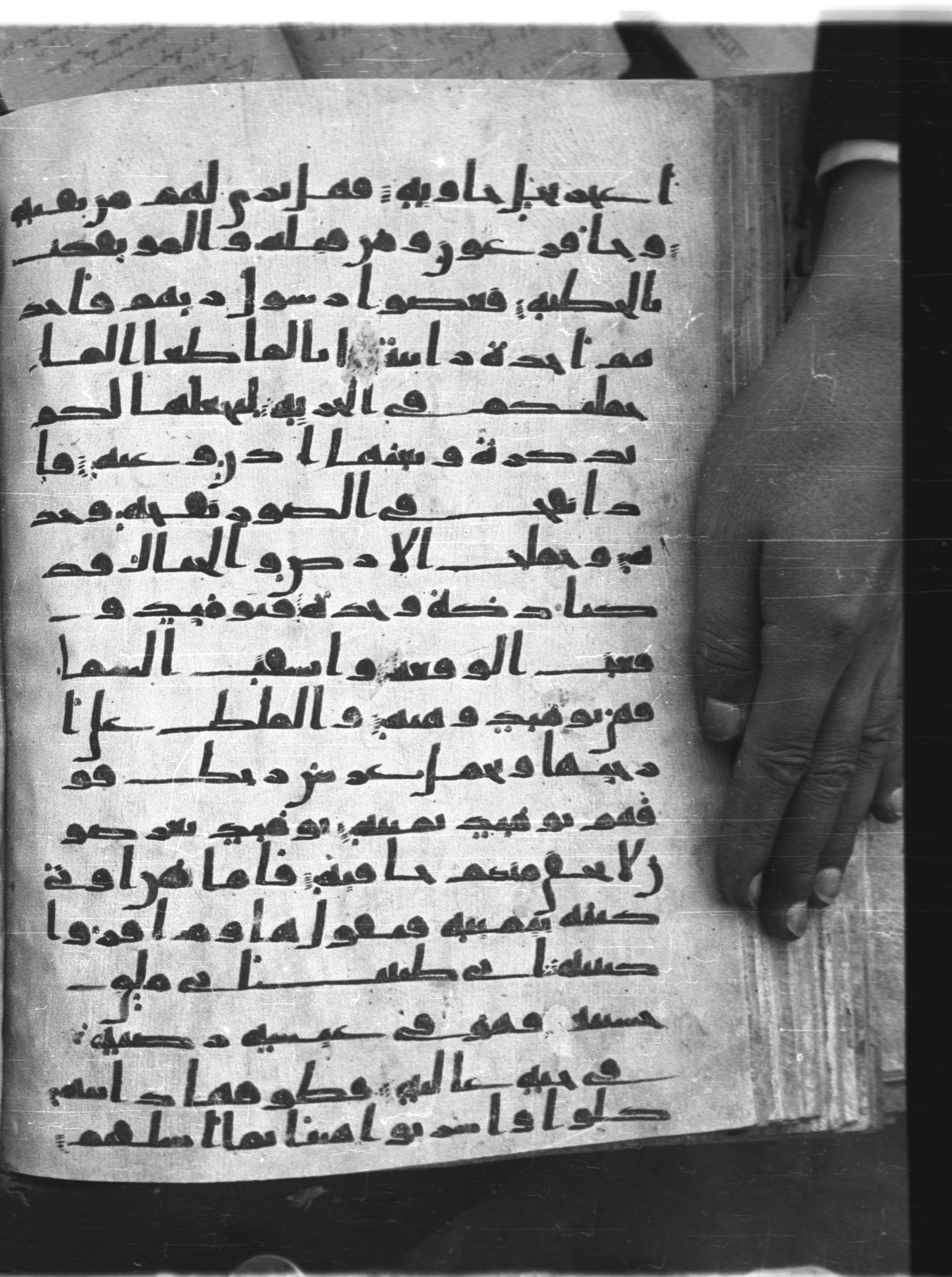 Saray Medina 1a (Karatay 3), in Kūfī script, showing Surah 69:21 from 8th Century AD found in Medina, currently housed at Topkapı Palace Museum, Istanbul