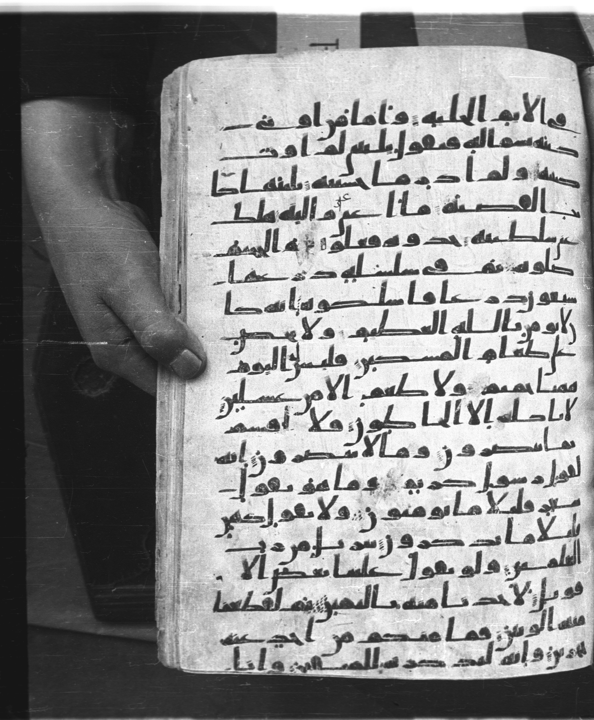 Saray Medina 1a (Karatay 3), in Kūfī script, showing Surah 69:39 from 8th Century AD found in Medina, currently housed at Topkapı Palace Museum, Istanbul
