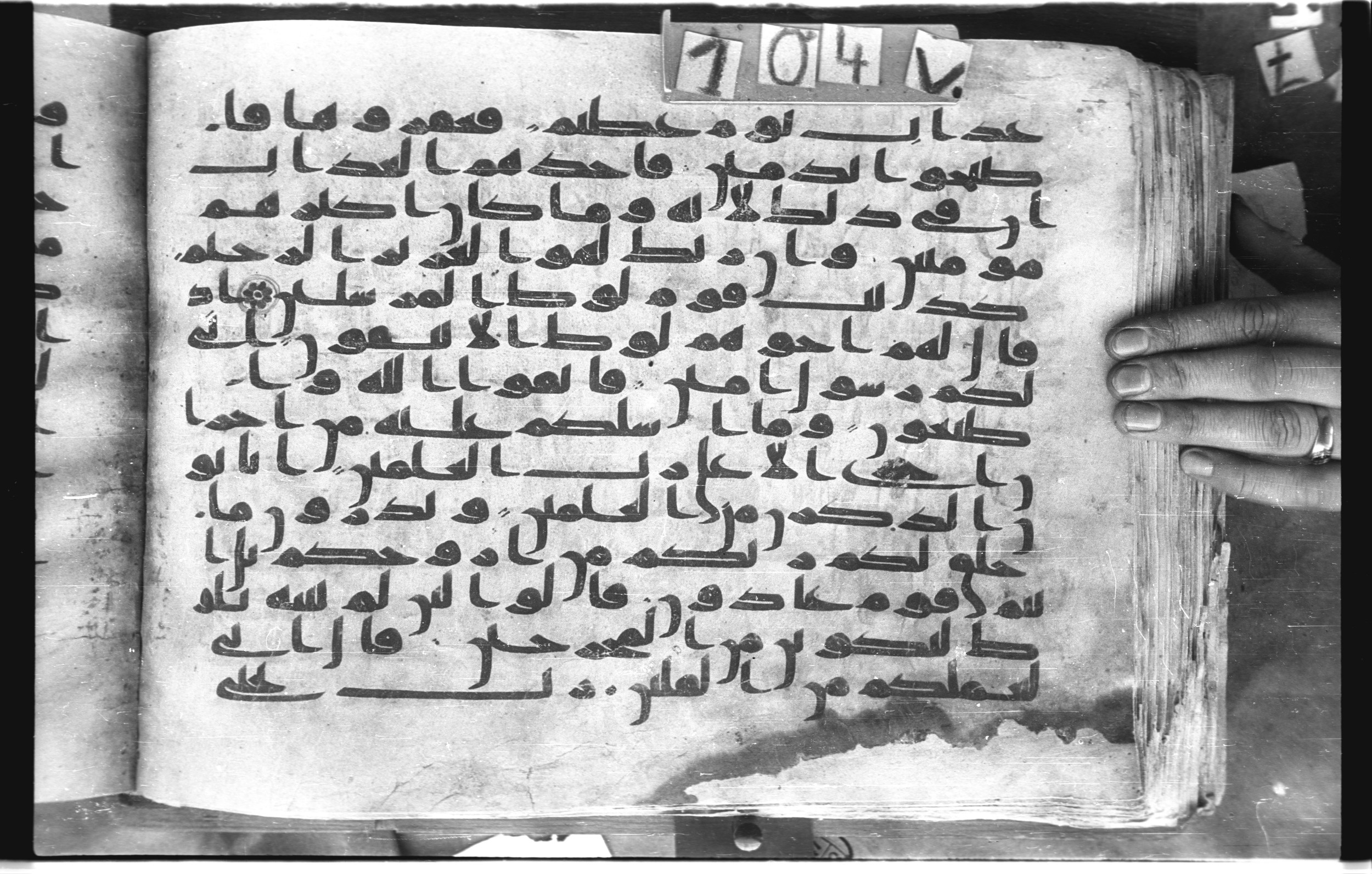 Topkapı Palace Museum, "Saray Medina 1b" (M. 3), in Kufic (Type C.III) script, showing Surah 26:166 from 8th to 10th Century AD found in Medina, Saudi Arabia, currently housed at Topkapı Palace Museum, Istanbul, Turkey