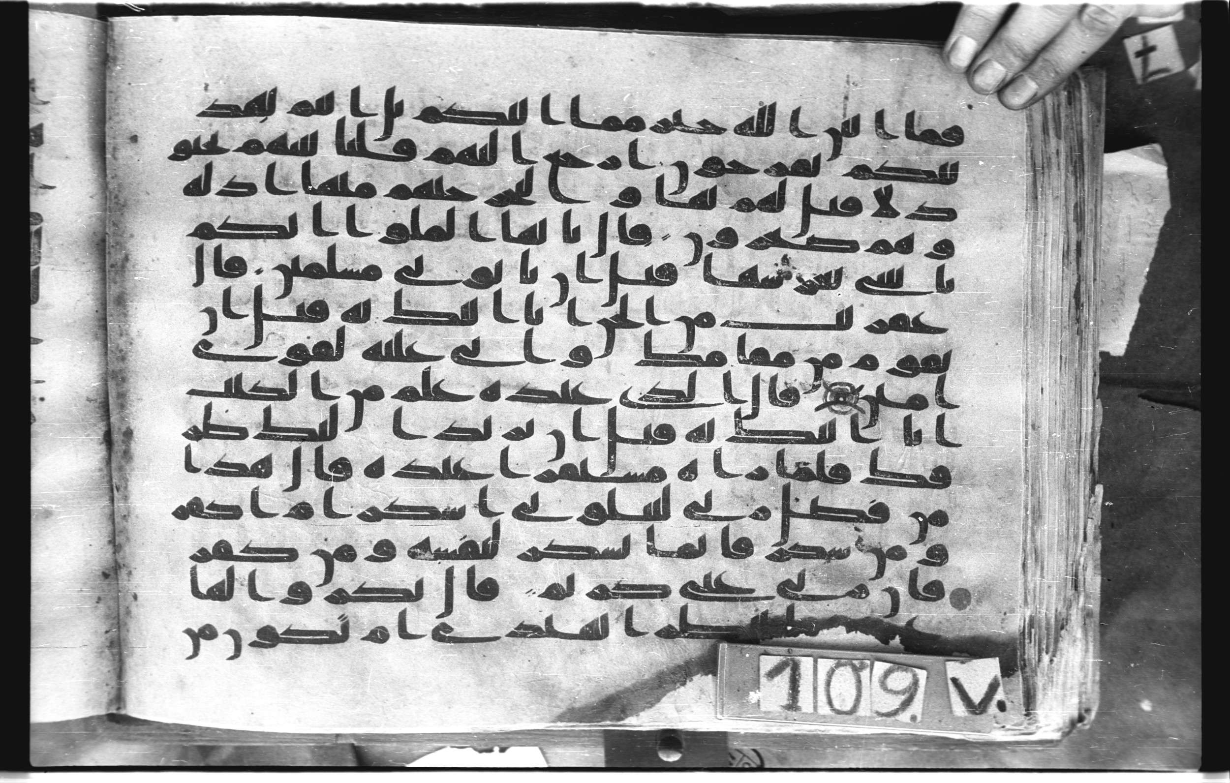 Topkapı Palace Museum, "Saray Medina 1b" (M. 3), in Kufic (Type C.III) script, showing Surah 27:39 from 8th to 10th Century AD found in Medina, Saudi Arabia, currently housed at Topkapı Palace Museum, Istanbul, Turkey