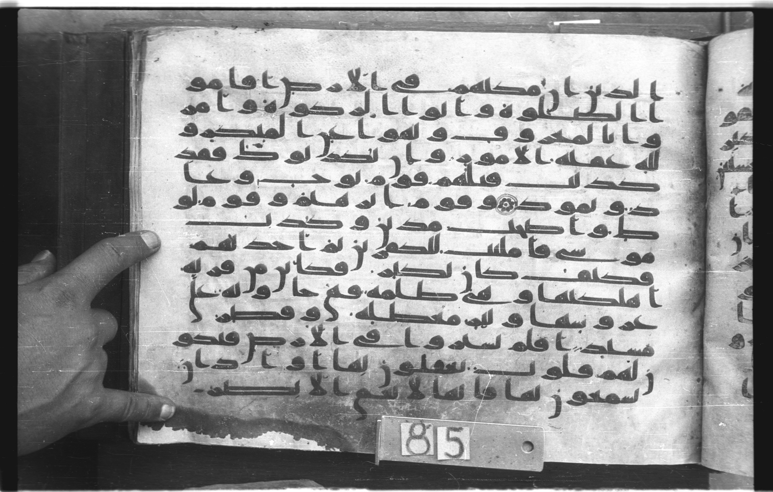 Topkapı Palace Museum, "Saray Medina 1b" (M. 3), in Kufic (Type C.III) script, showing Surah 22:43 from 8th to 10th Century AD found in Medina, Saudi Arabia, currently housed at Topkapı Palace Museum, Istanbul, Turkey