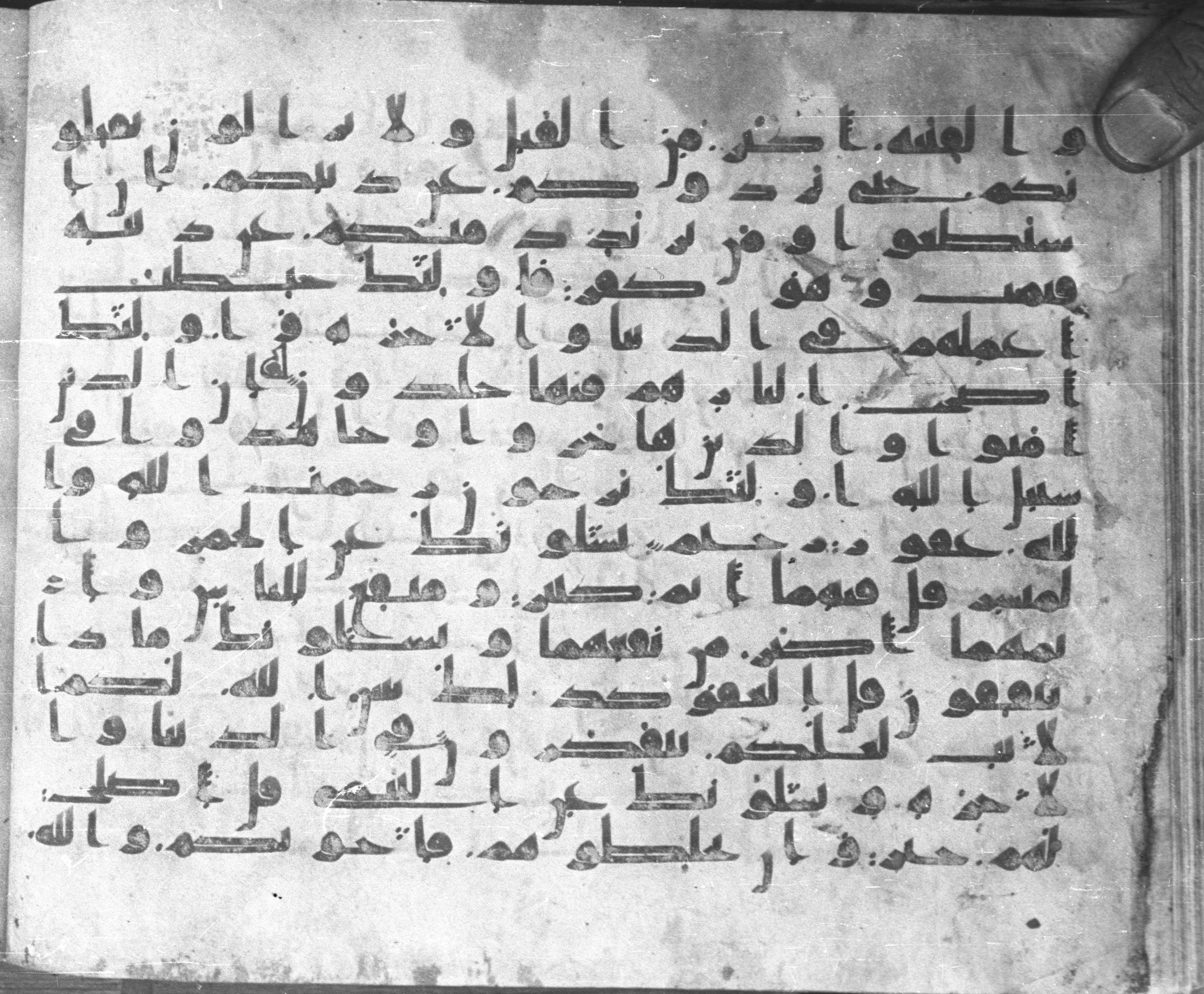 Istanbul, Topkapı Palace Museum, Karatay 23 (Scan 1), in kūfī C.III script, showing Surah 2:229 from Mid 8th to Mid 9th Century AD found in Istanbul, Turkey, currently housed at Topkapı Palace Museum, Istanbul, Turkey