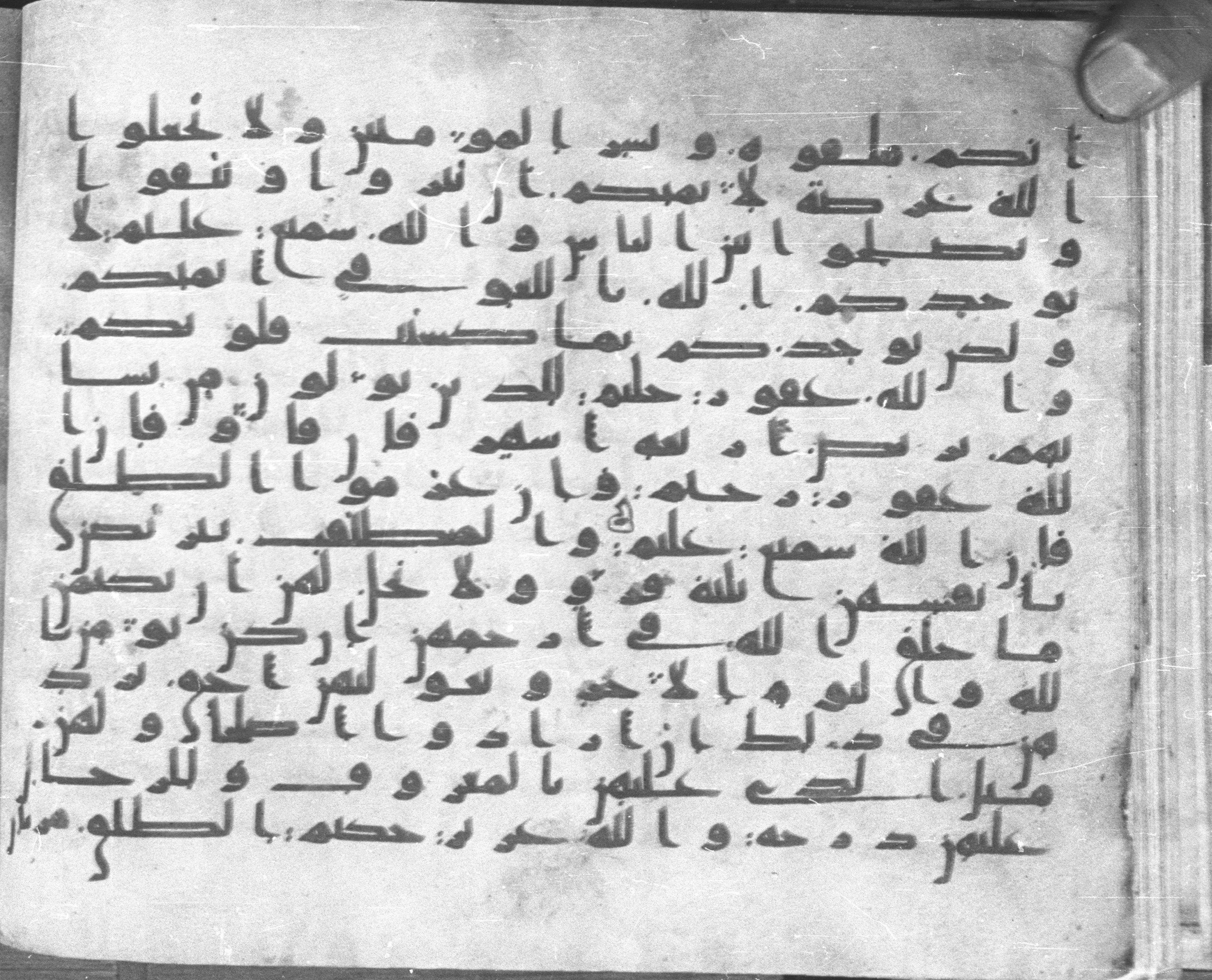 Istanbul, Topkapı Palace Museum, Karatay 23 (Scan 2), in kūfī C.III script, showing Surah 2:229 from Mid 8th to Mid 9th Century AD found in Istanbul, Turkey, currently housed at Topkapı Palace Museum, Istanbul, Turkey
