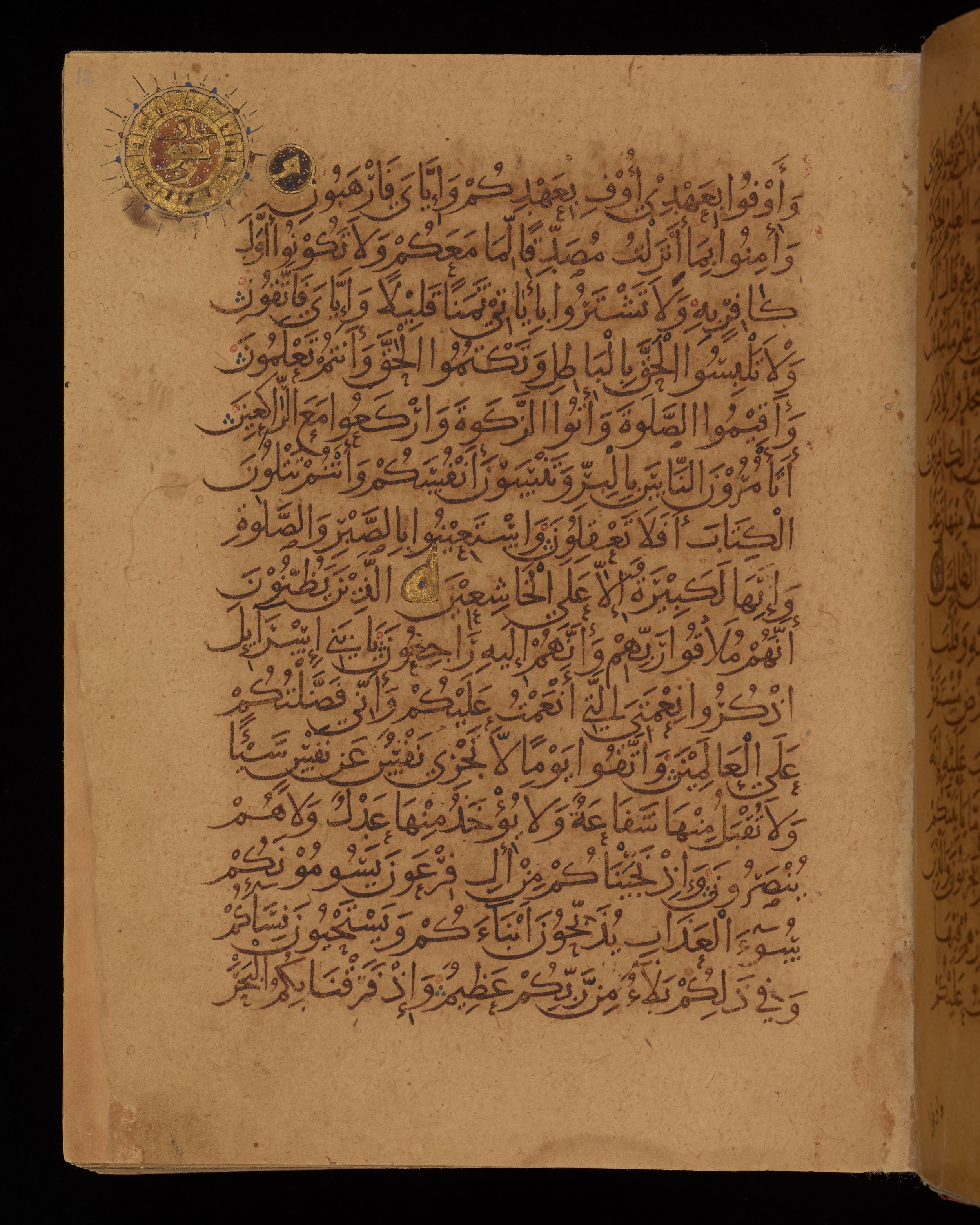 Dublin, Chester Beatty Library, Is 1431, in Nasḫī script, showing Surah 2:49 from Early 11th Century AD found in Baghdad, currently housed at Chester Beatty Library, Dublin, Ireland