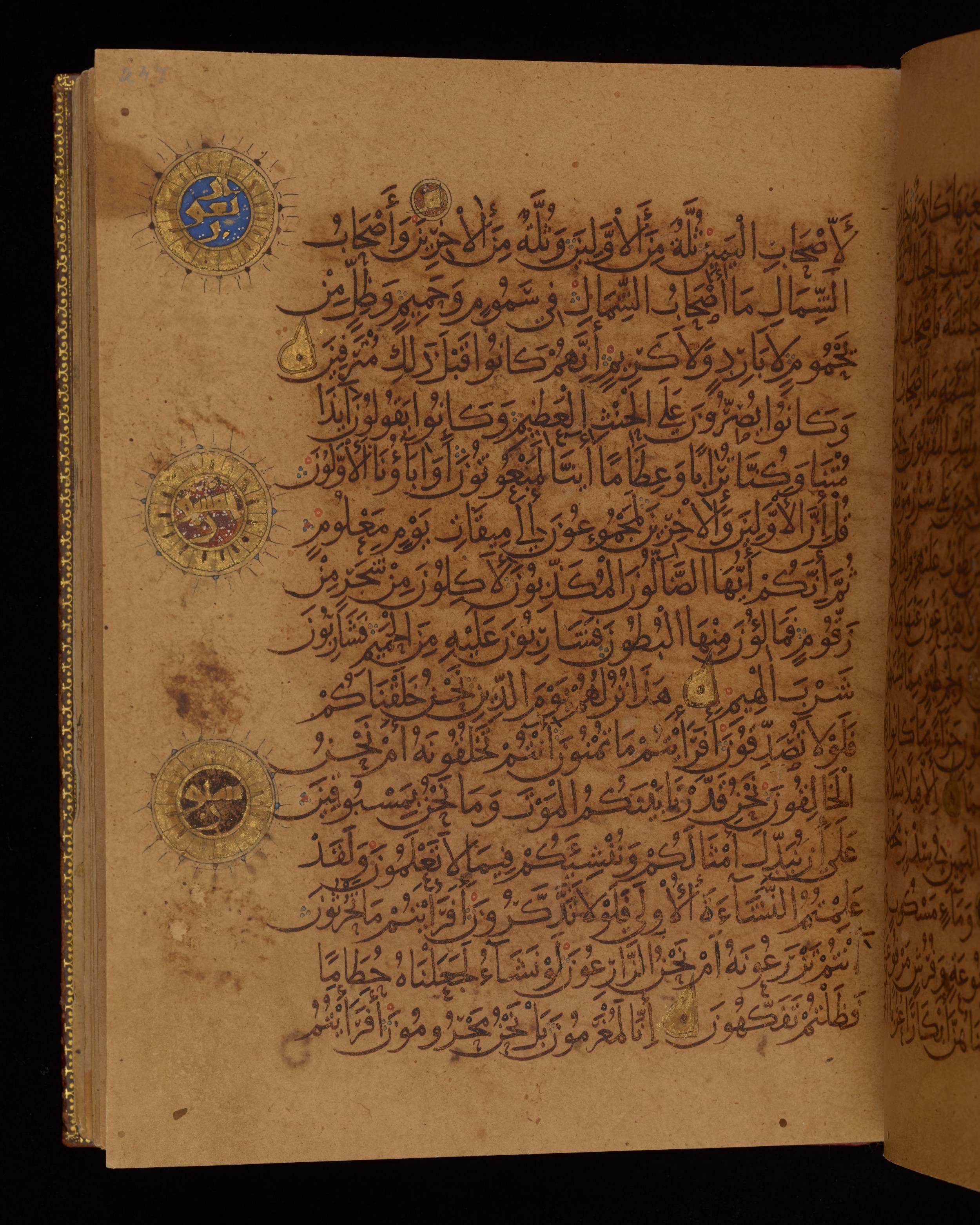 Dublin, Chester Beatty Library, Is 1431, in Nasḫī script, showing Surah 56:39 from Early 11th Century AD found in Baghdad, currently housed at Chester Beatty Library, Dublin, Ireland