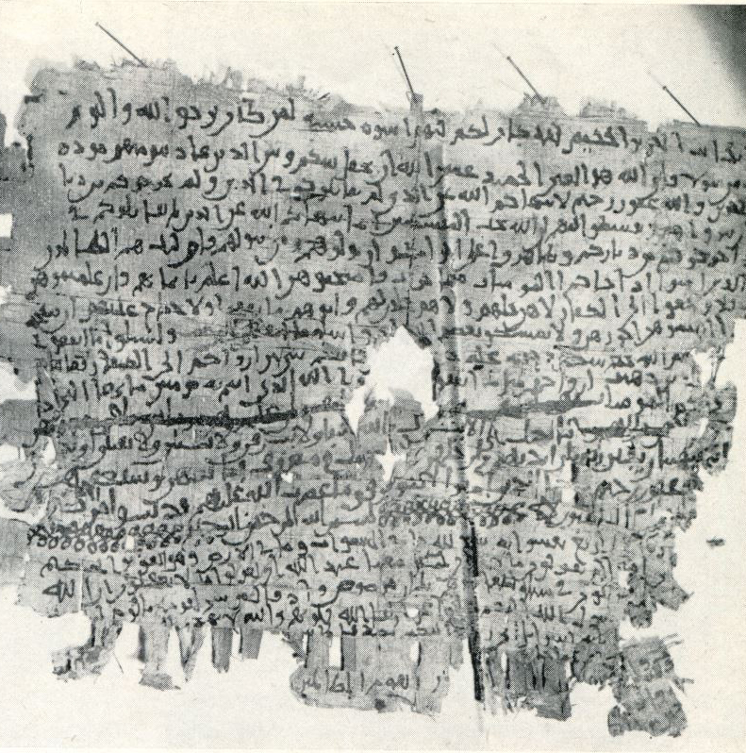 Cambridge, Michaelides Collection, No. 32, in Ḥiǧāzī I, Ḥiǧāzī II, Kūfī B.Ia script, showing Surah 61:13 from Mid 7th to Mid 8th Century AD found in Egypt, currently housed at University of Cambridge (formerly Michaelides Collection), Cambridge, UK