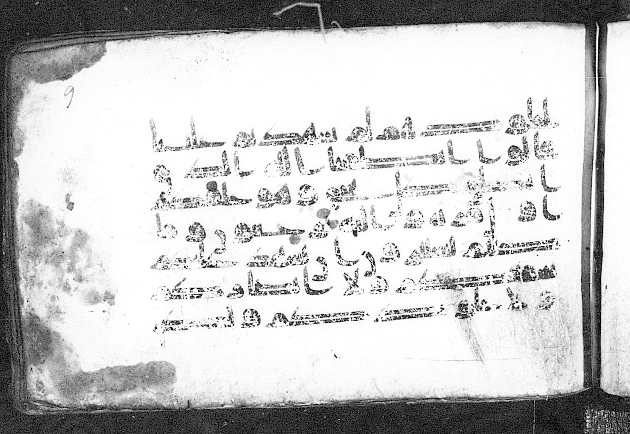 Cairo, Khedivial Library, Moritz 1905, table 31-36 (Scan 2), in Kūfī script, showing Surah 41:21 from 8th to 9th Century AD found in Unknown, currently housed at Unknown (formerly Khedivial Library, Cairo)
