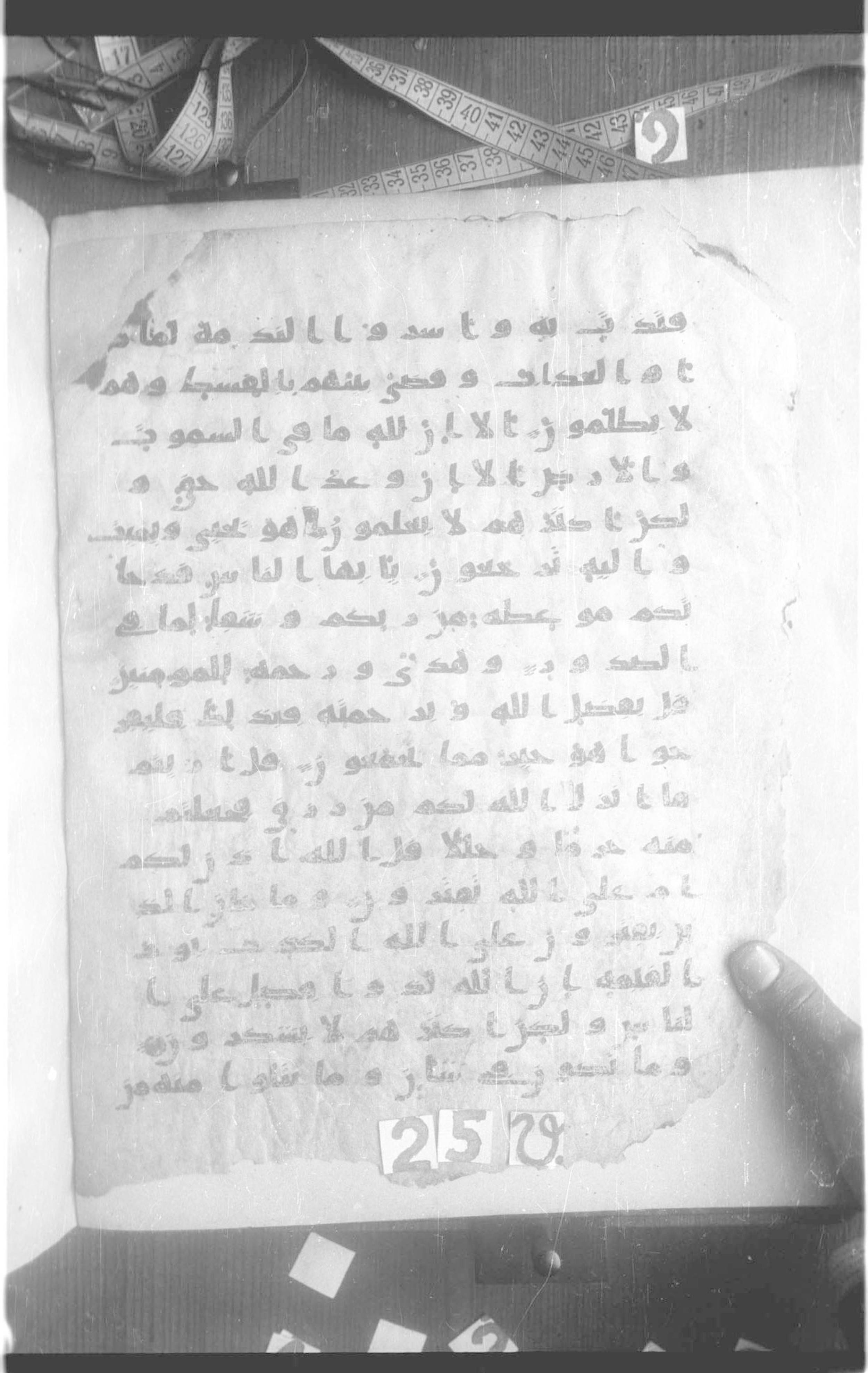 Moritz 1905, Tables 39-40 (Scan 3), in Kūfī A.I script, showing Surah 10:56 from 8th Century AD found in Bahnasa (Oxyrynchos), Egypt, currently housed at Egyptian National Library and Archives, Cairo
