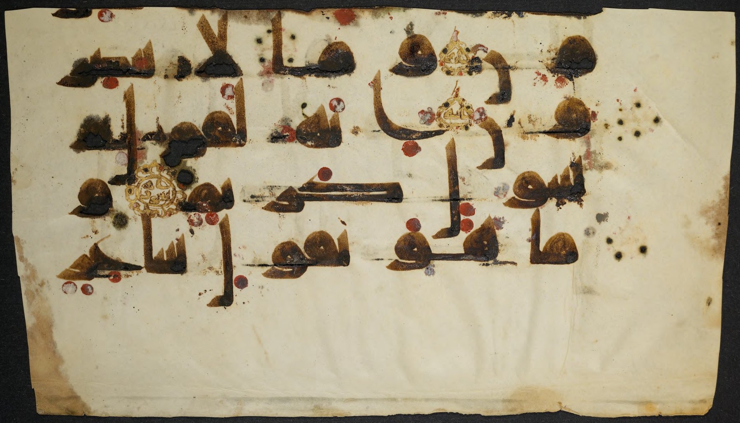 Princeton 14 G (d), in Kufic (Early Abbasid) script, showing Surah 69:39 from 9th Century AD found in Unknown, currently housed at Princeton University Library, Princeton, New Jersey