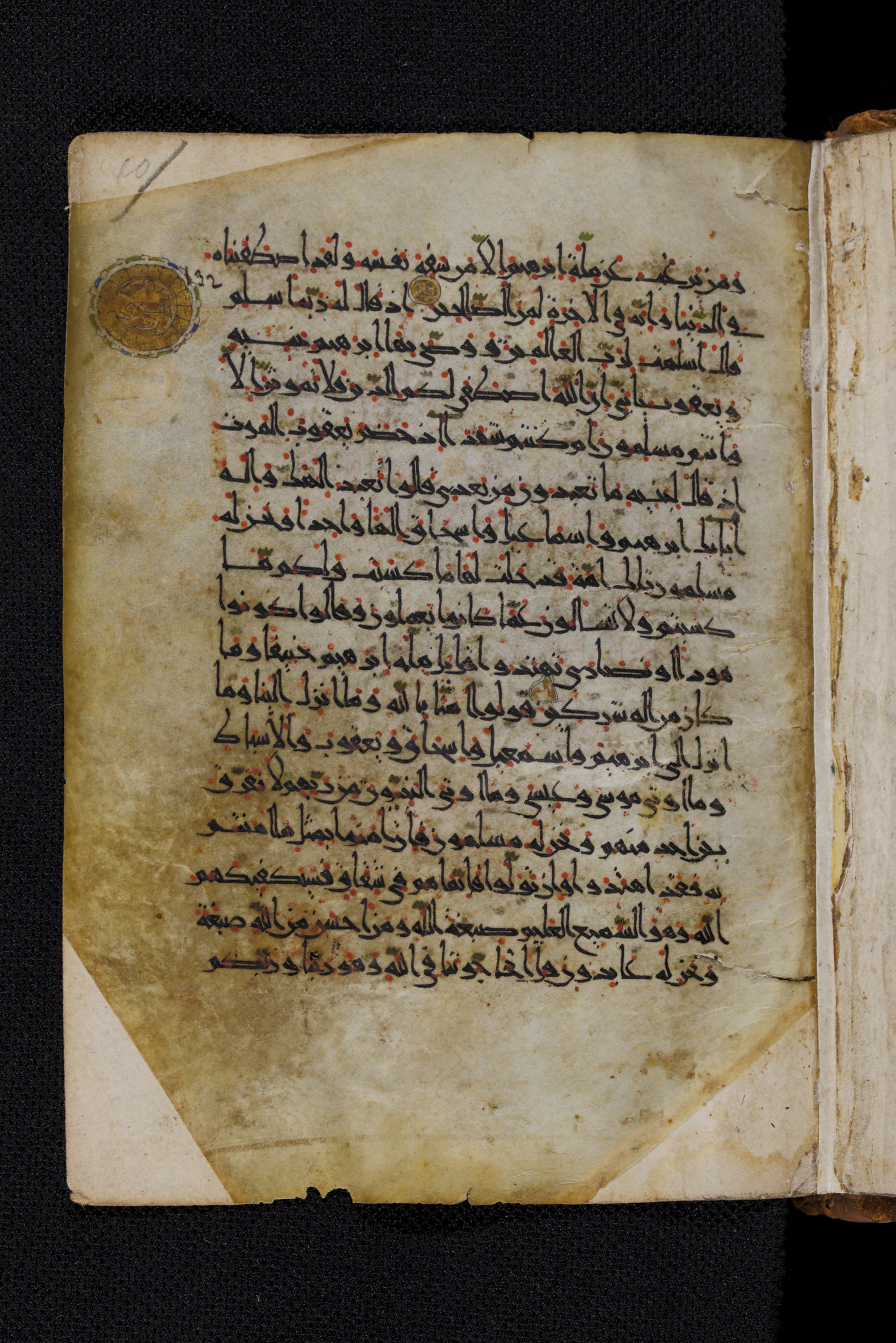 Diez A oct 172, in Transitional Maghrebi script, showing Surah 2:133 from Late 9th to Mid 11th Century AD found in Unknown, currently housed at Staatsbibliothek zu Berlin, Berlin, Germany