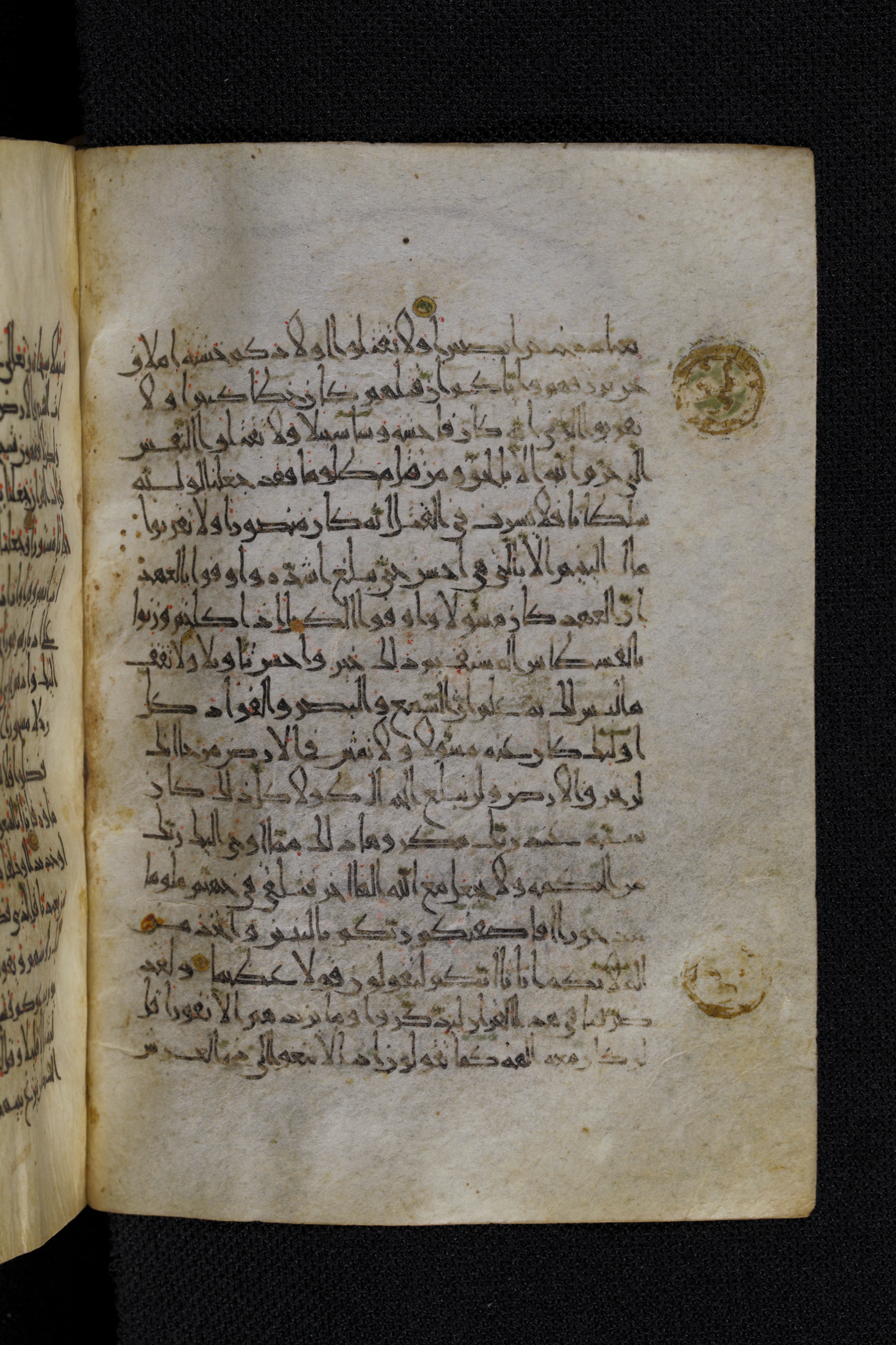 Diez A oct 172, in Transitional Maghrebi script, showing Surah 17:39 from Late 9th to Mid 11th Century AD found in Unknown, currently housed at Staatsbibliothek zu Berlin, Berlin, Germany
