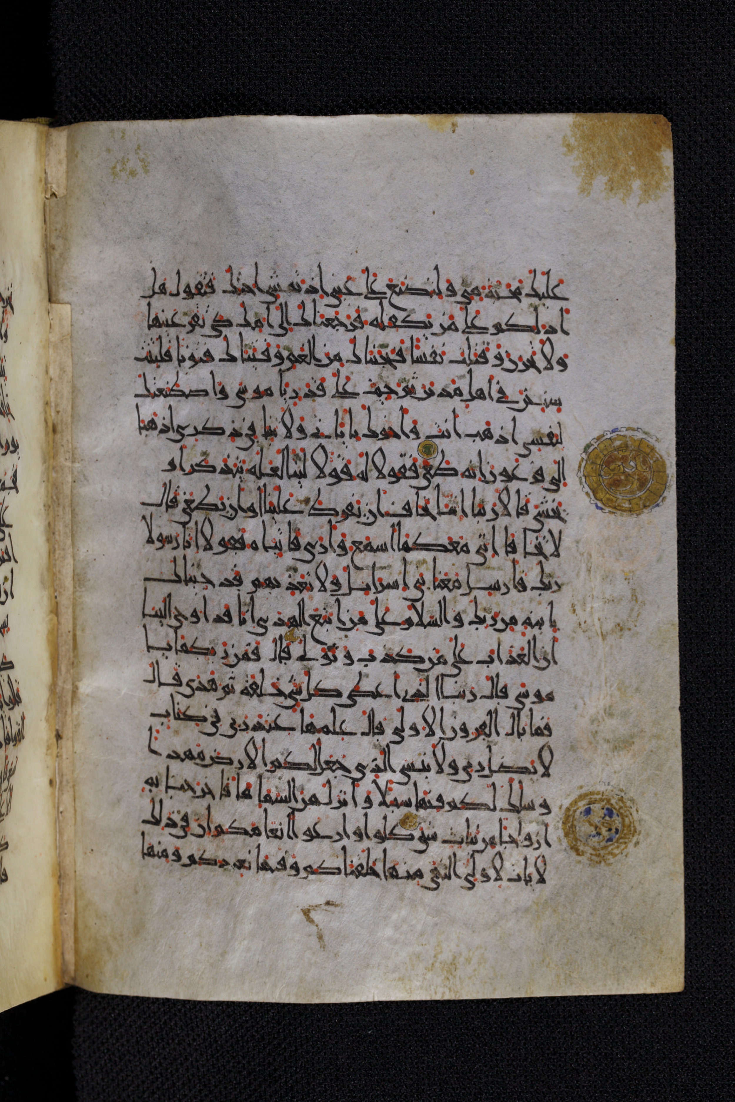 Diez A oct 172 (Scan 2), in Transitional Maghrebi script, showing Surah 20:39 from Late 9th to Mid 11th Century AD found in Unknown, currently housed at Staatsbibliothek zu Berlin, Berlin, Germany
