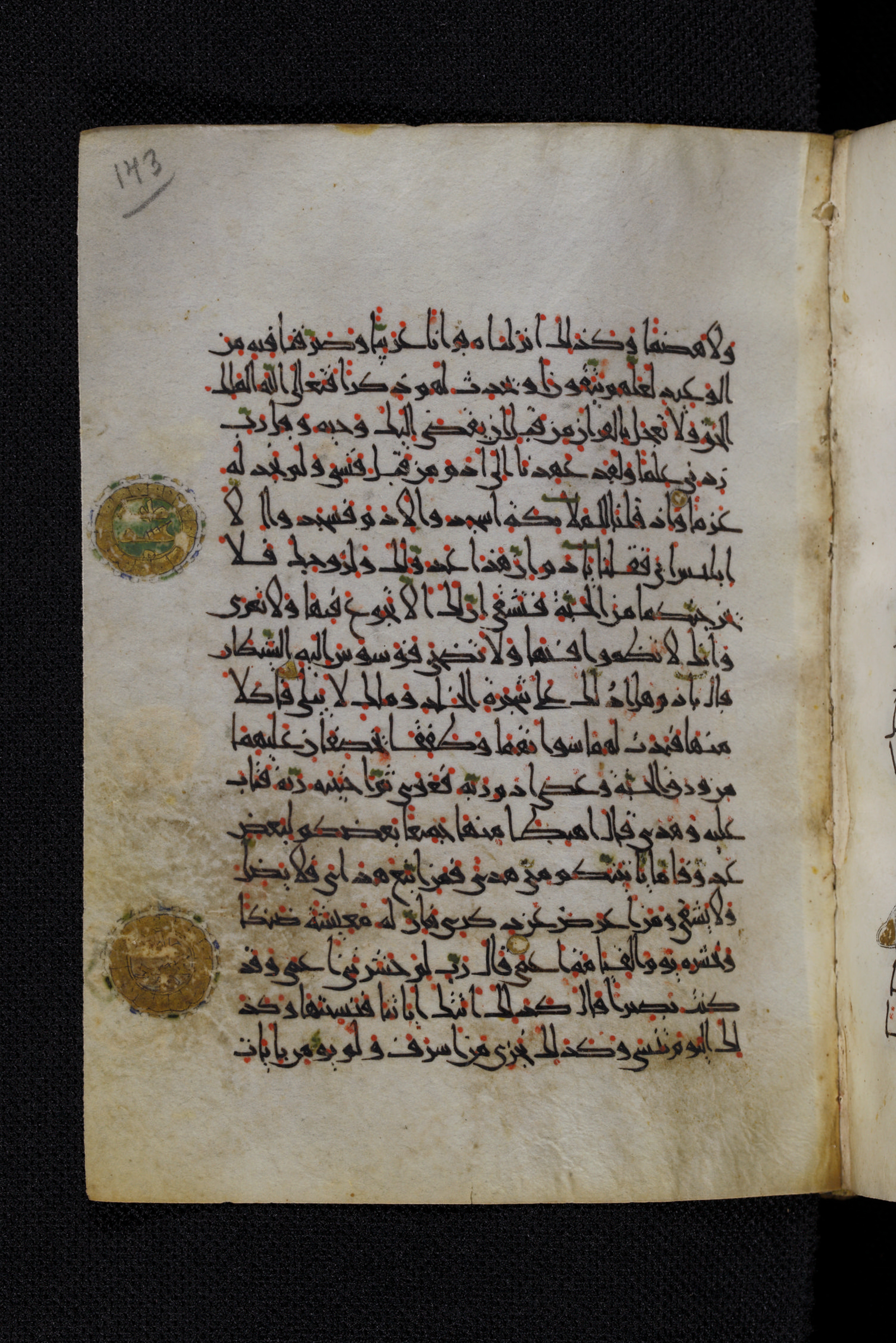 Diez A oct 172, in Transitional Maghrebi script, showing Surah 20:113 from Late 9th to Mid 11th Century AD found in Unknown, currently housed at Staatsbibliothek zu Berlin, Berlin, Germany