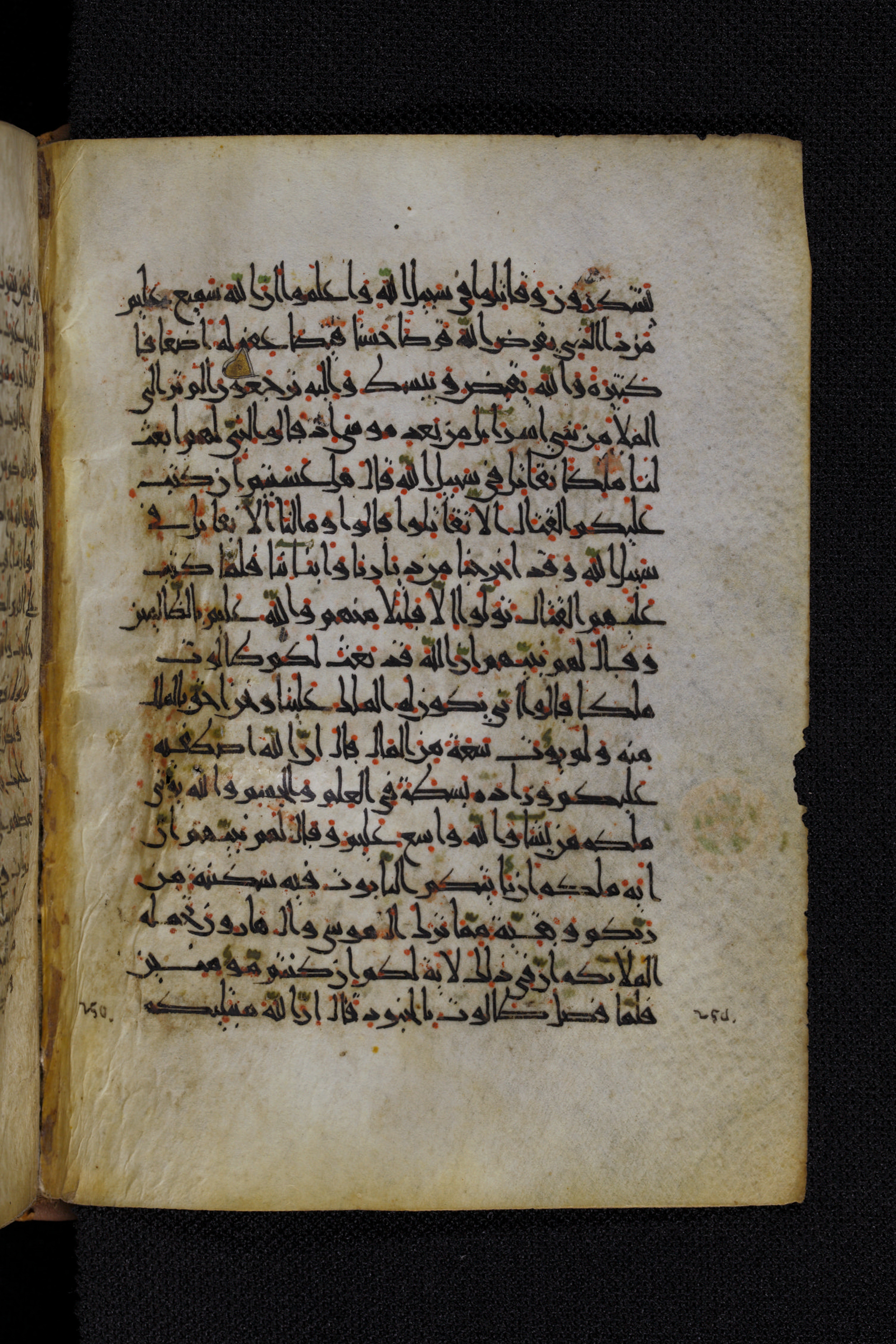 Diez A oct 172 (Scan 2), in Transitional Maghrebi script, showing Surah 2:243 from Late 9th to Mid 11th Century AD found in Unknown, currently housed at Staatsbibliothek zu Berlin, Berlin, Germany