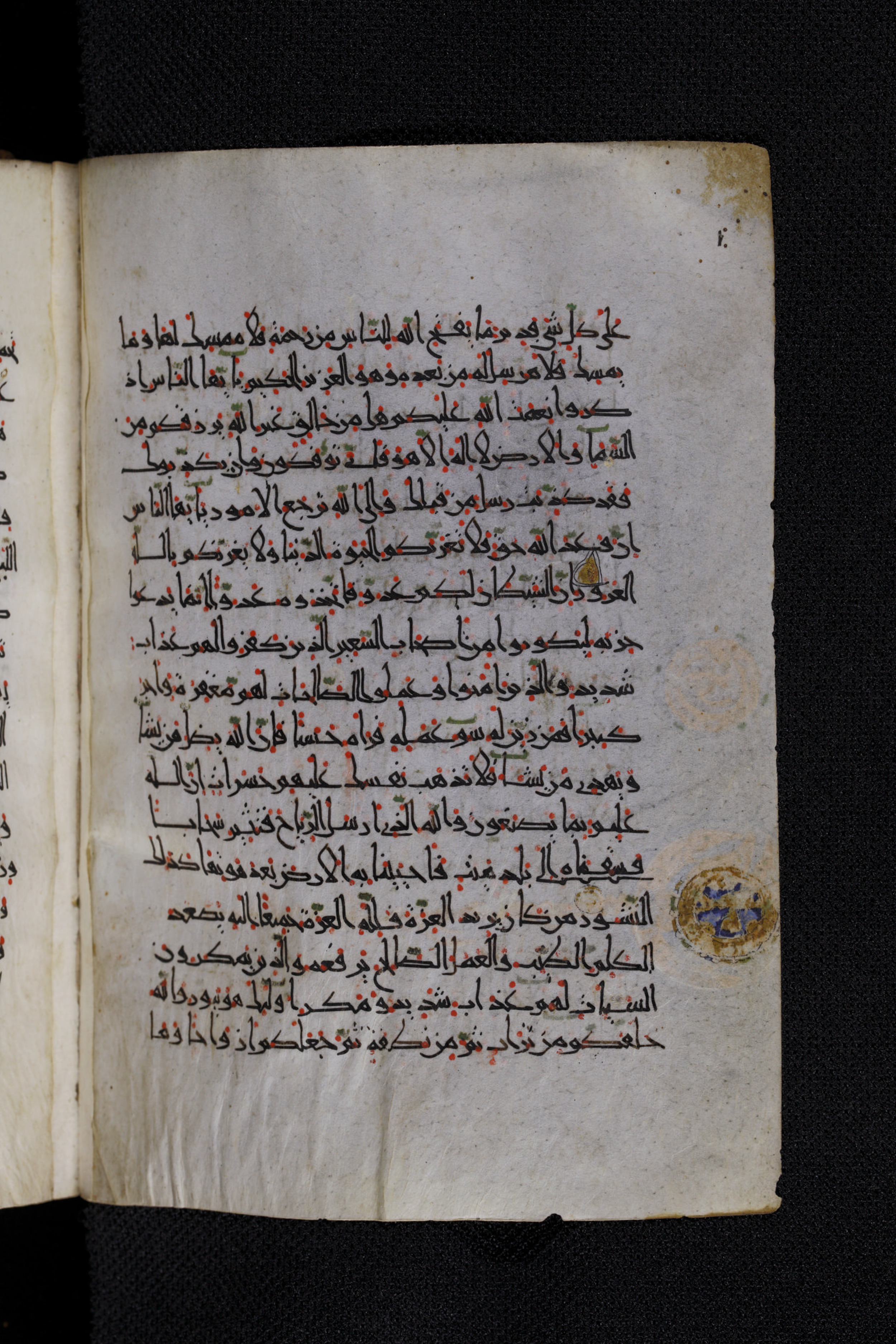 Diez A oct 172, in Transitional Maghrebi script, showing Surah 35:4 from Late 9th to Mid 11th Century AD found in Unknown, currently housed at Staatsbibliothek zu Berlin, Berlin, Germany