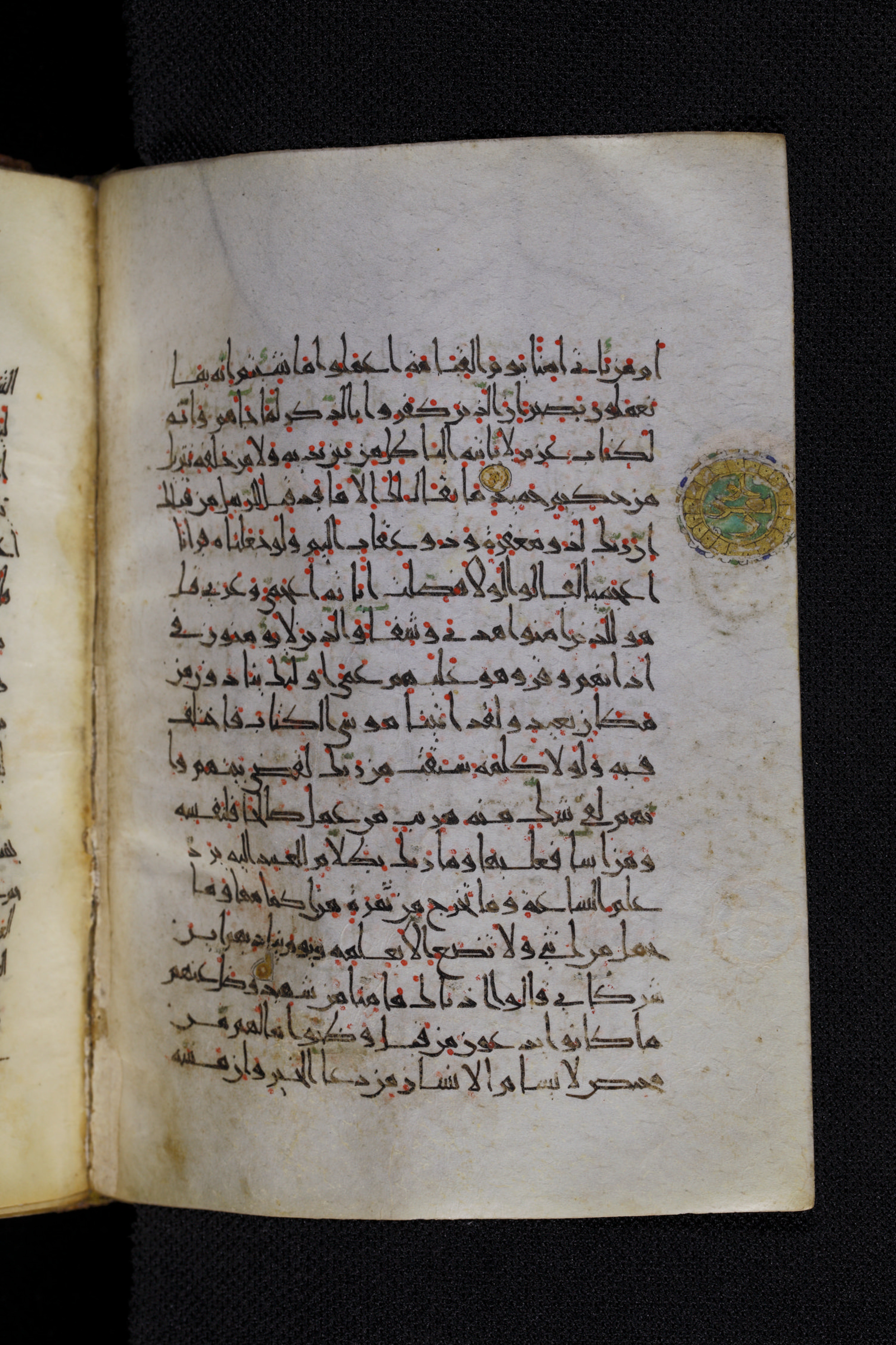Diez A oct 172 (Scan 1), in Transitional Maghrebi script, showing Surah 41:49 from Late 9th to Mid 11th Century AD found in Unknown, currently housed at Staatsbibliothek zu Berlin, Berlin, Germany