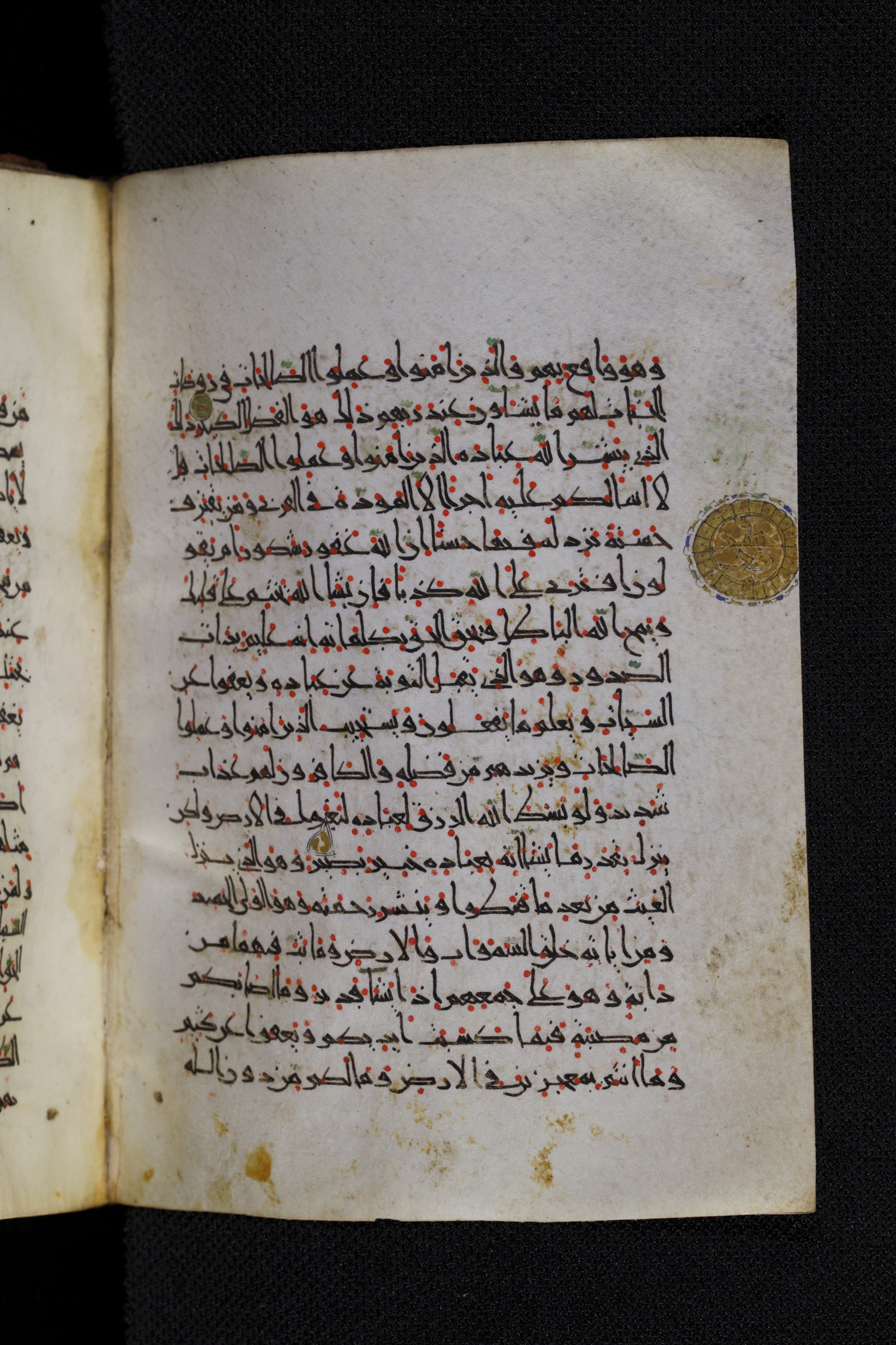 Diez A oct 172, in Transitional Maghrebi script, showing Surah 42:30 from Late 9th to Mid 11th Century AD found in Unknown, currently housed at Staatsbibliothek zu Berlin, Berlin, Germany