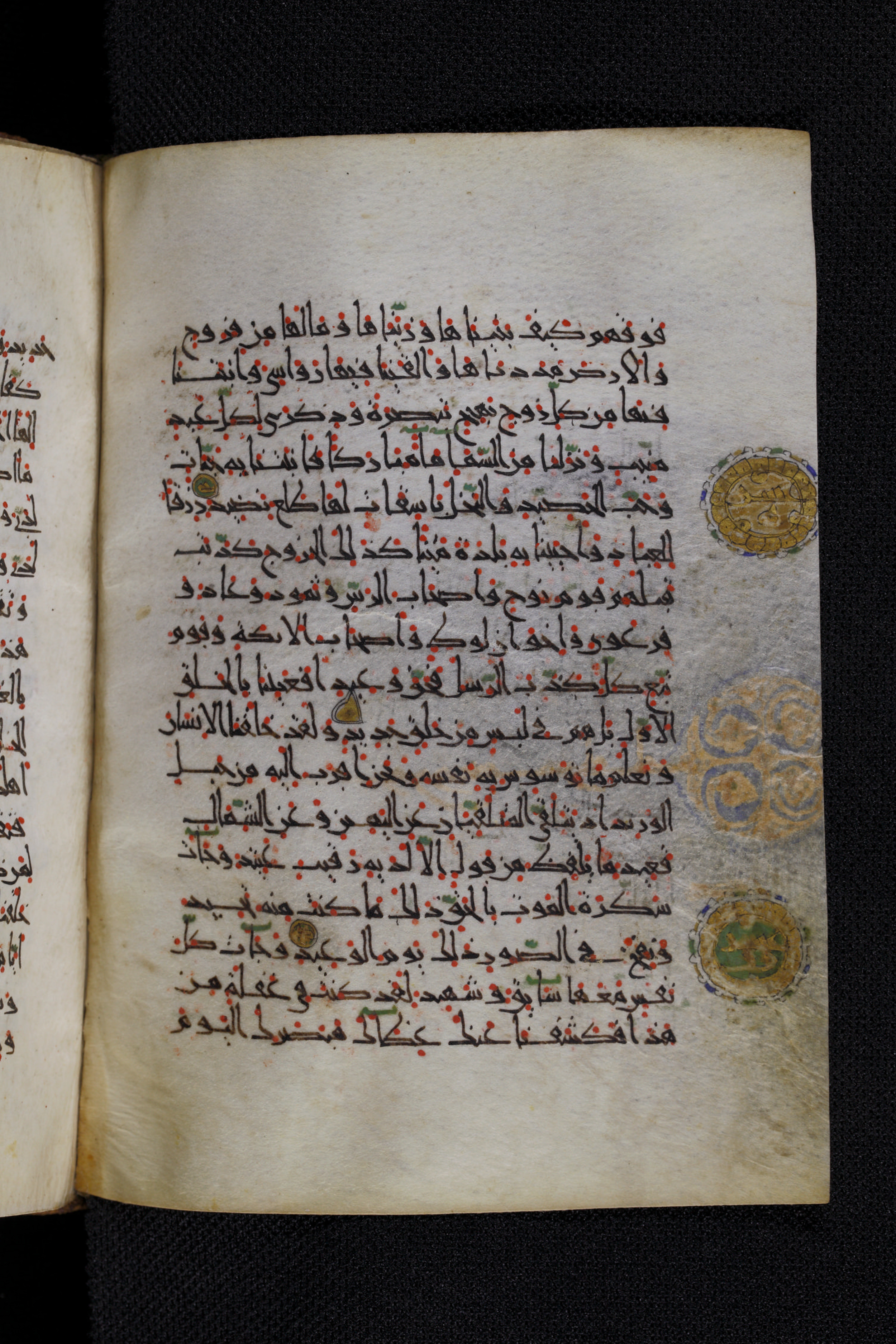 Diez A oct 172, in Transitional Maghrebi script, showing Surah 50:21 from Late 9th to Mid 11th Century AD found in Unknown, currently housed at Staatsbibliothek zu Berlin, Berlin, Germany