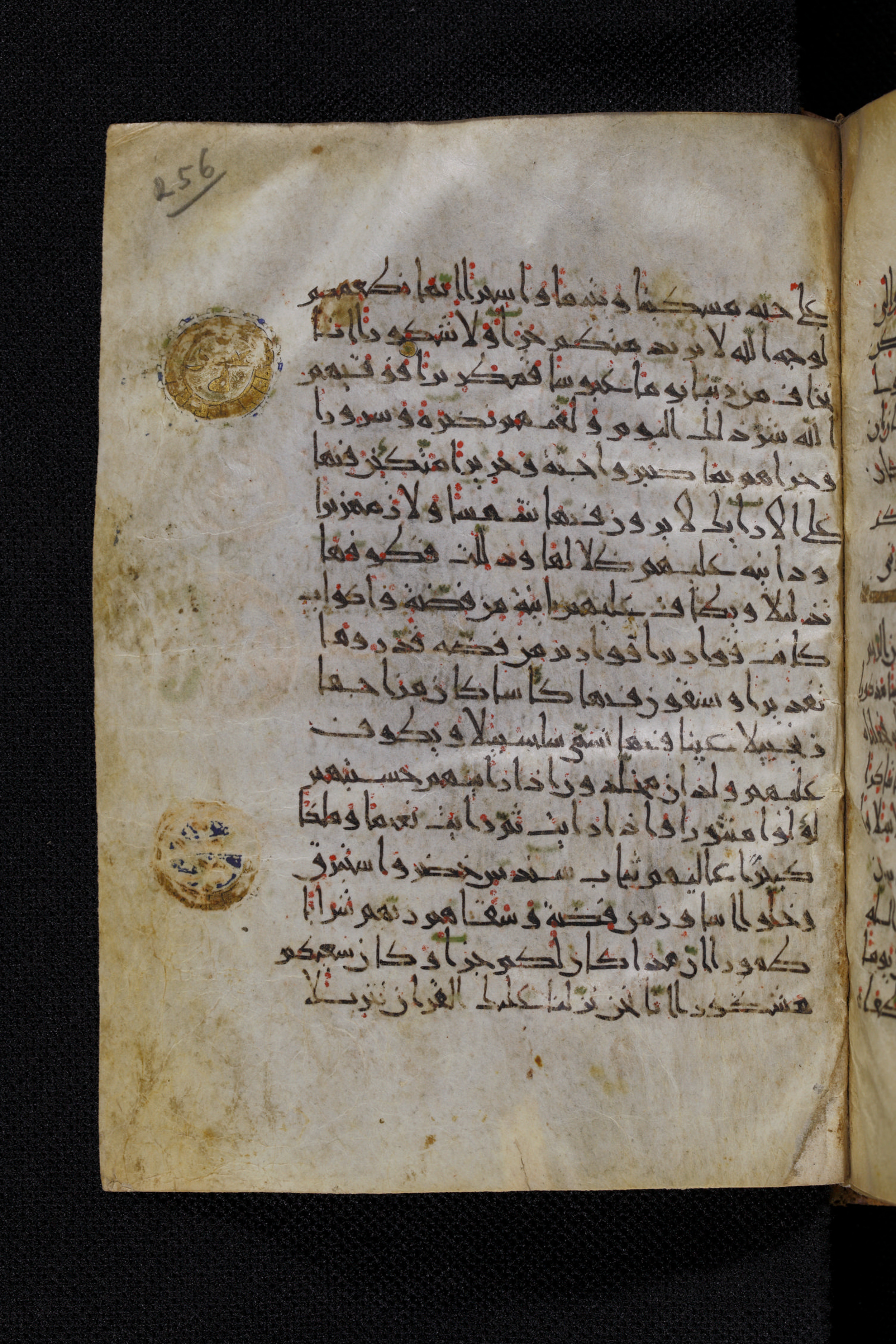Diez A oct 172, in Transitional Maghrebi script, showing Surah 76:21 from Late 9th to Mid 11th Century AD found in Unknown, currently housed at Staatsbibliothek zu Berlin, Berlin, Germany
