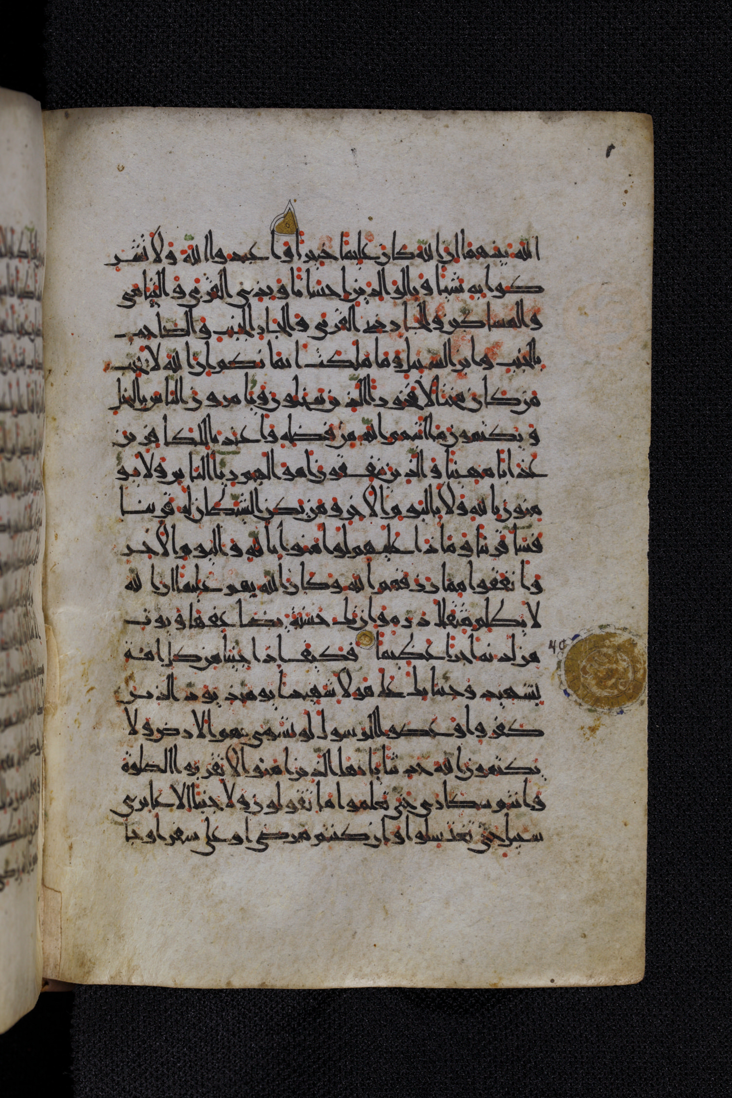 Diez A oct 172, in Transitional Maghrebi script, showing Surah 4:39 from Late 9th to Mid 11th Century AD found in Unknown, currently housed at Staatsbibliothek zu Berlin, Berlin, Germany