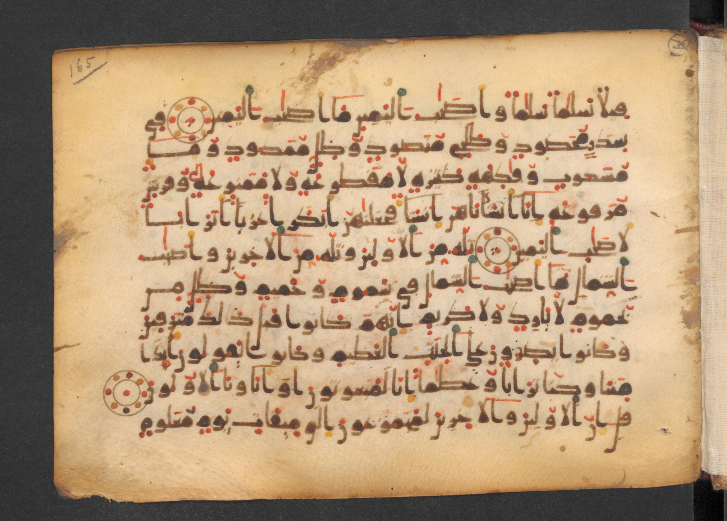Codex Petermann I 38, in kūfī D.Vb script, showing Surah 56:39 from Mid-8th to Late 10th Century AD found in Unknown, currently housed at Staatsbibliothek zu Berlin, Berlin