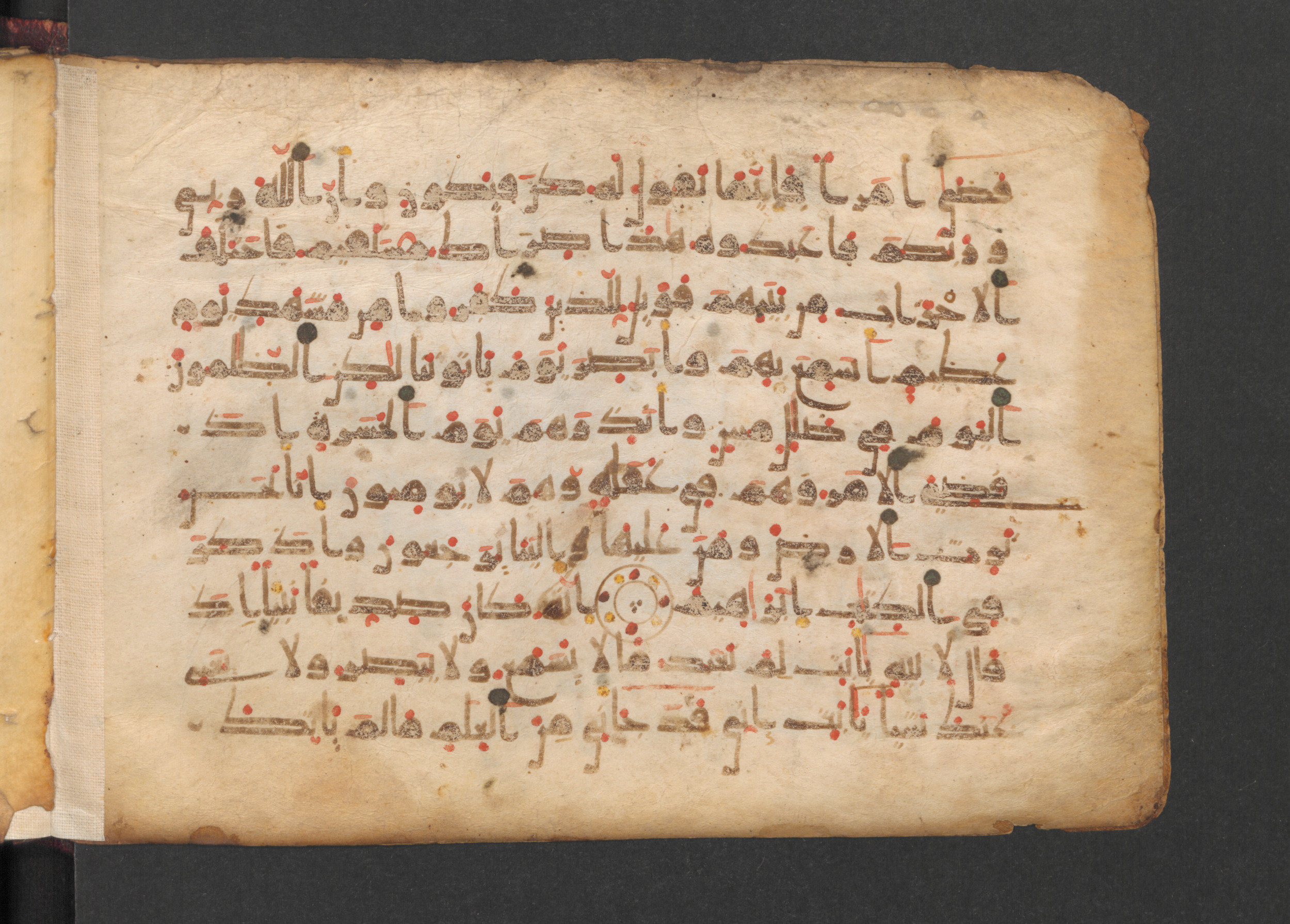 Codex Petermann I 38, in kūfī D.Vb script, showing Surah 19:39 from Mid-8th to Late 10th Century AD found in Unknown, currently housed at Staatsbibliothek zu Berlin, Berlin