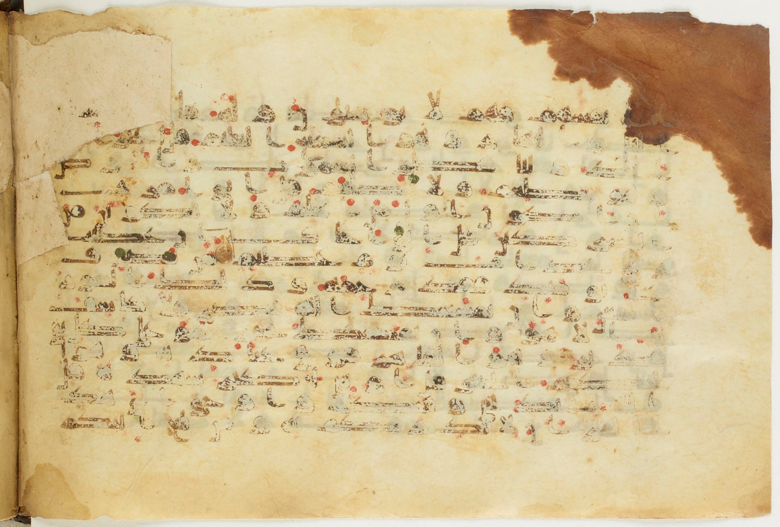 BnF Arabe 5123, in Kufic D.I / D.III script, showing Surah 6:13 from 9th to 10th Century AD found in Unknown, currently housed at Bibliothèque nationale de France, Paris