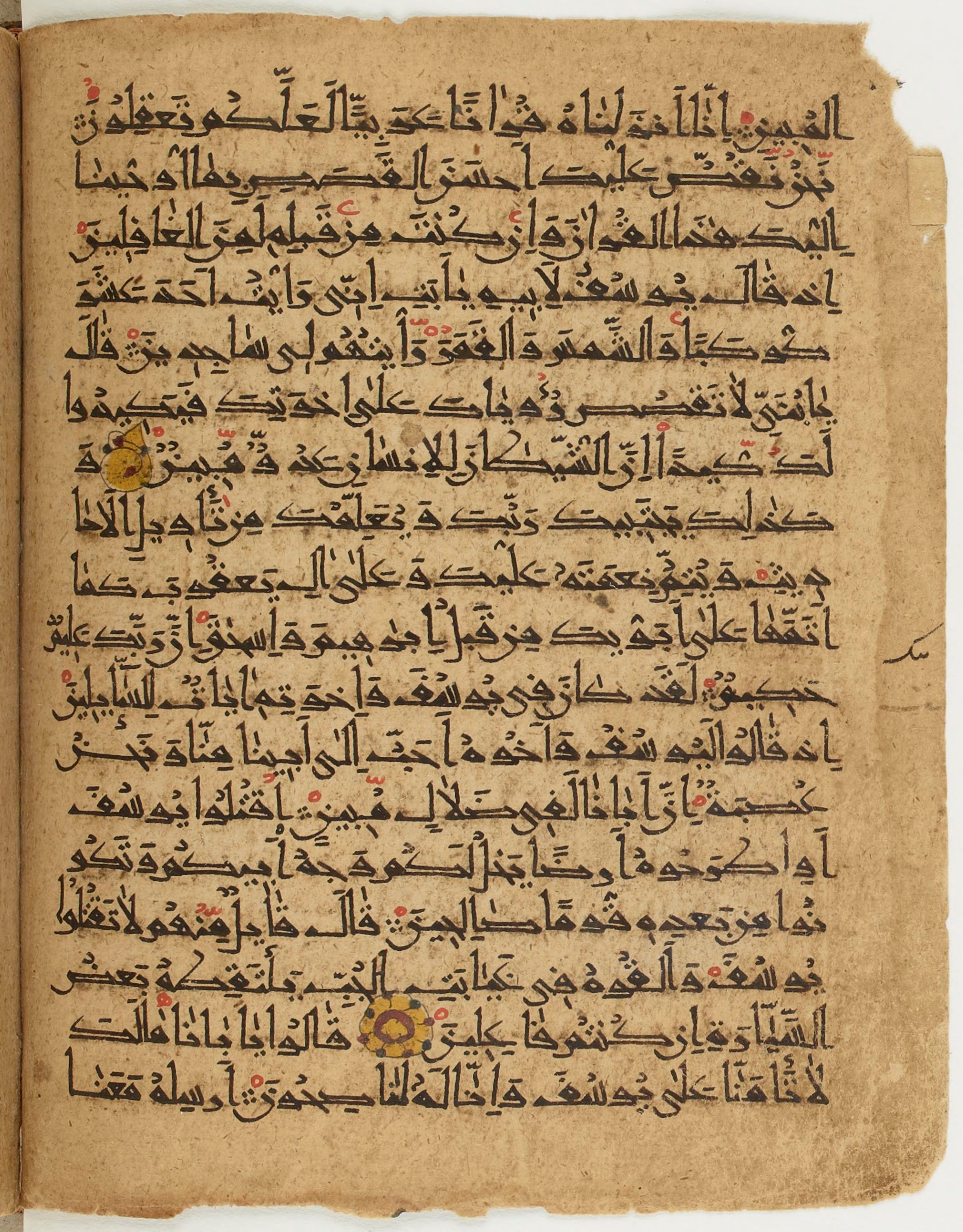 BNF Arabe 6430, in Naskh (NS 1) script, showing Surah 12:4 from 10th Century AD found in Unknown, currently housed at Bibliothèque nationale de France, Paris