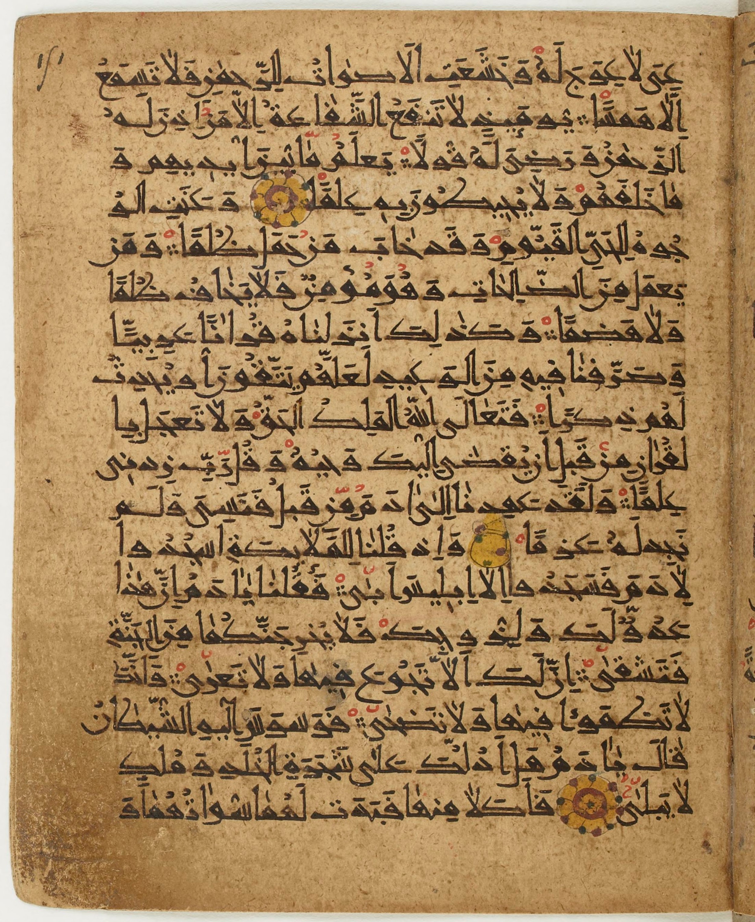 BNF Arabe 6430, in Naskh (NS 1) script, showing Surah 20:113 from 10th Century AD found in Unknown, currently housed at Bibliothèque nationale de France, Paris