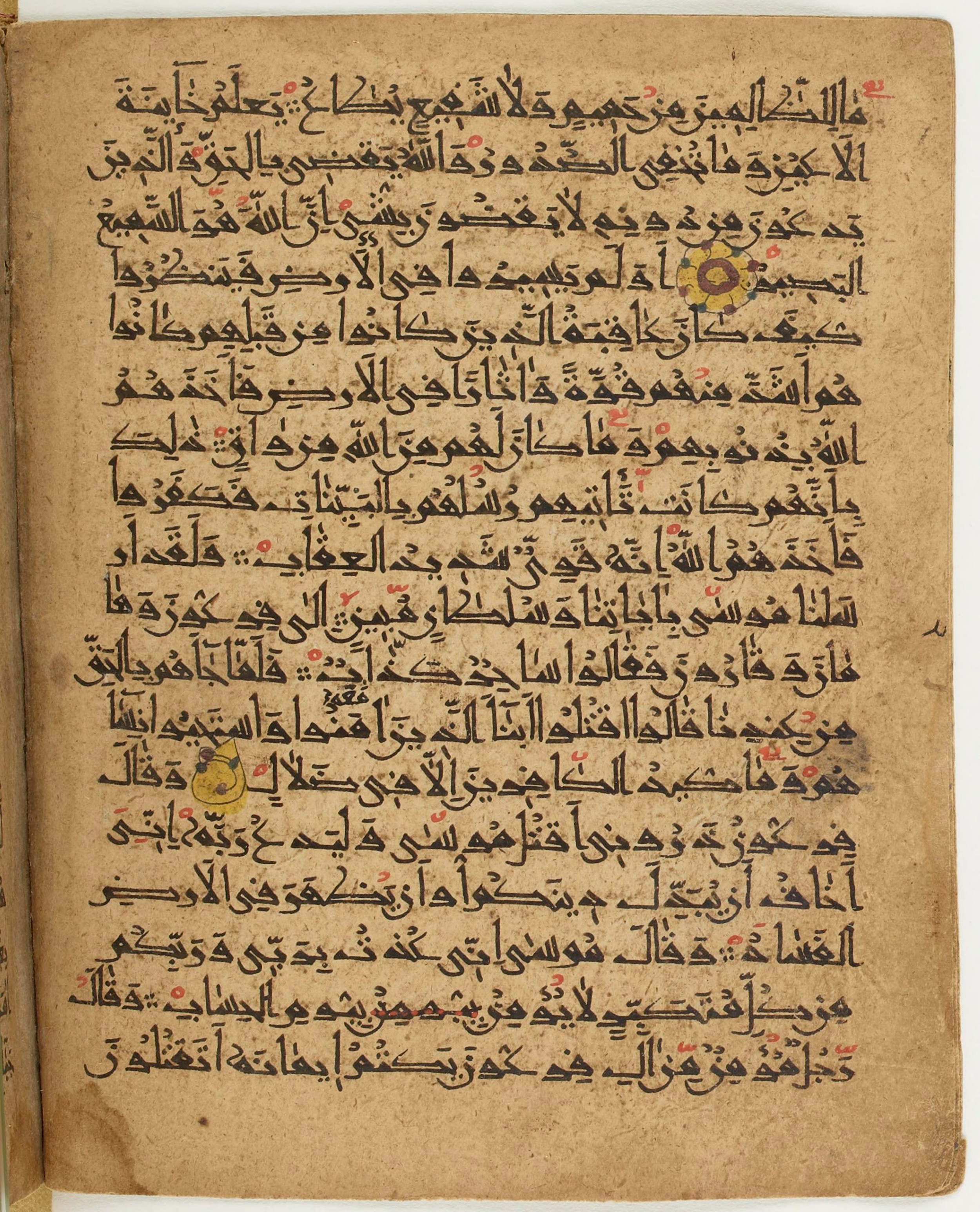 BNF Arabe 6430, in Naskh (NS 1) script, showing Surah 40:21 from 10th Century AD found in Unknown, currently housed at Bibliothèque nationale de France, Paris