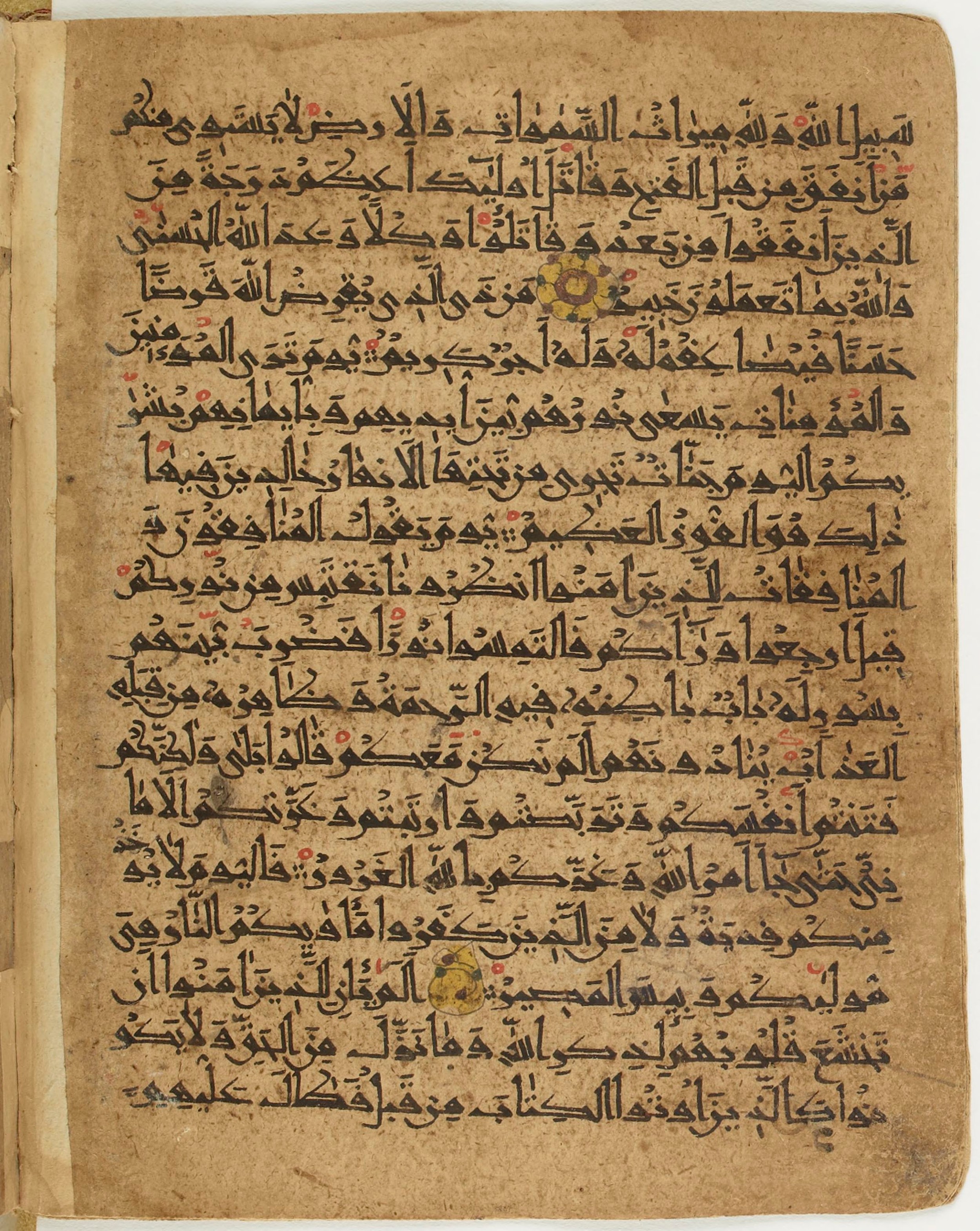 BNF Arabe 6430, in Naskh (NS 1) script, showing Surah 57:13 from 10th Century AD found in Unknown, currently housed at Bibliothèque nationale de France, Paris